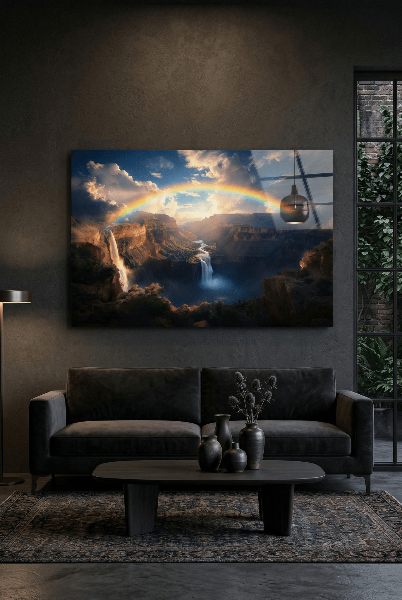 Eternal Horizon – Naturbild mit Regenbogen - Magie & Ruhe | Dein Wandbild - Dein Wandbild