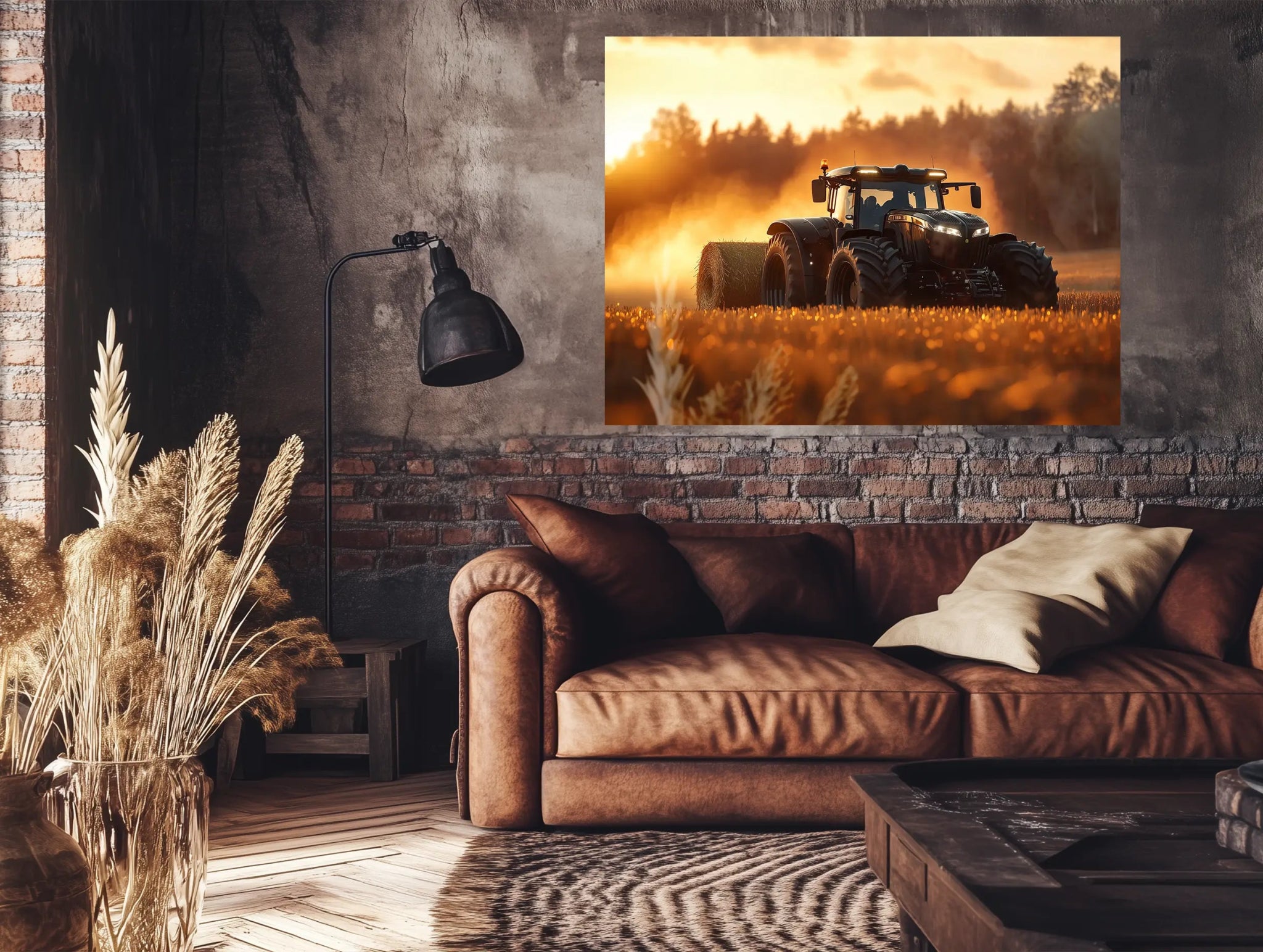 Fendt Noir II – Schatten der Ernte - Dein Wandbild