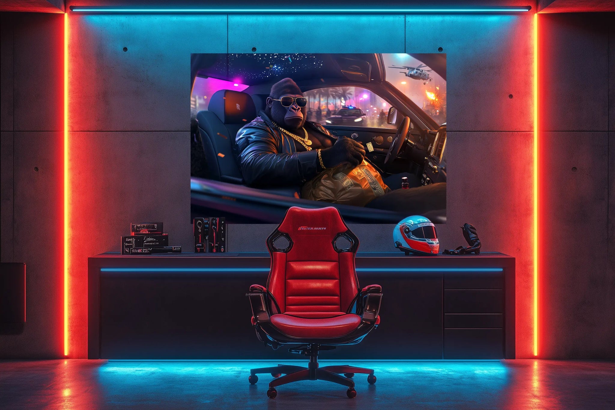 Getaway Boss der G Apes | Premium Wandbild - Dein Wandbild