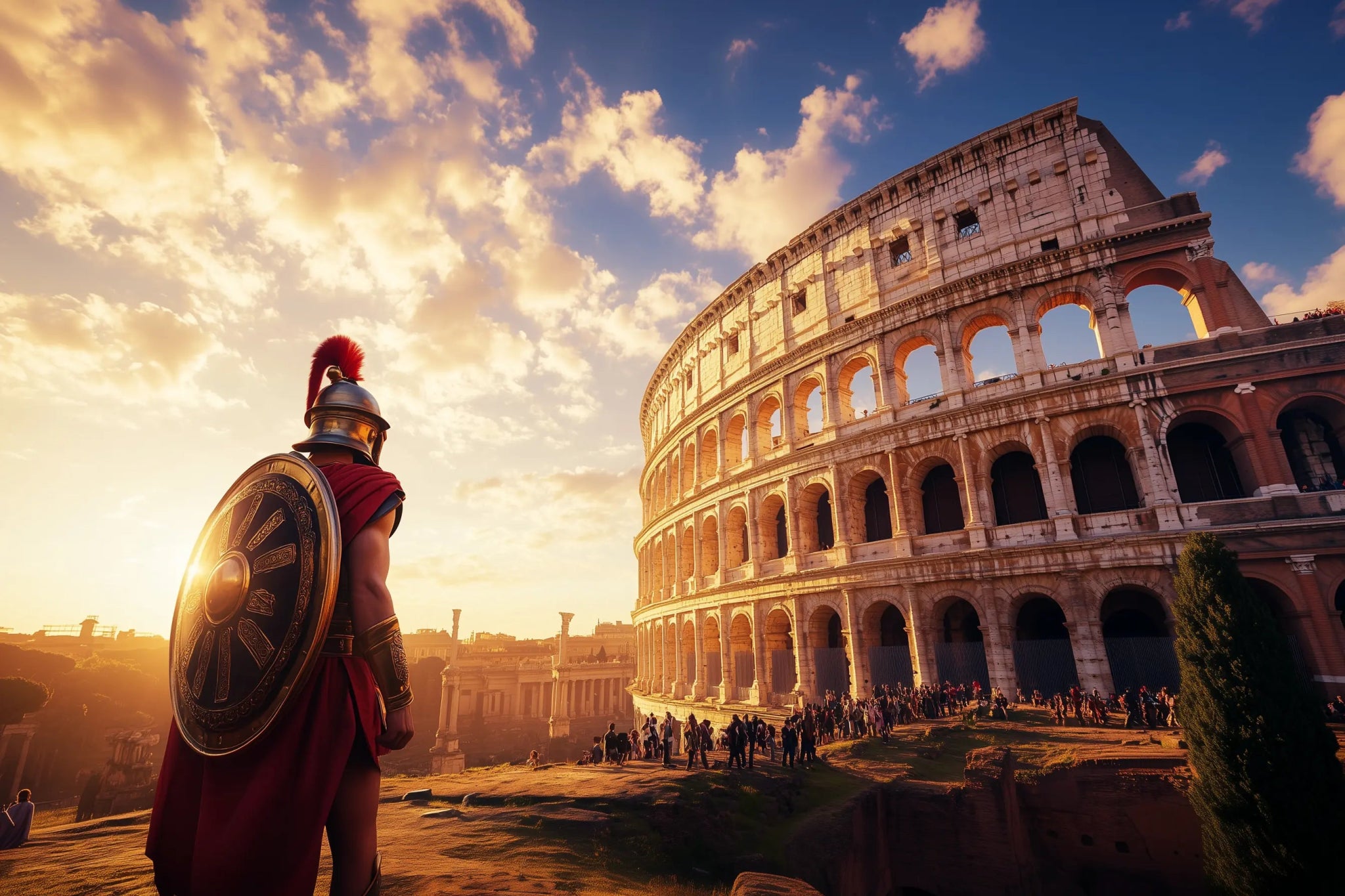 Gladiator’s Legacy – Architekturbild mit dem Kolosseum in epischem Licht | Dein Wandbild - Dein Wandbild