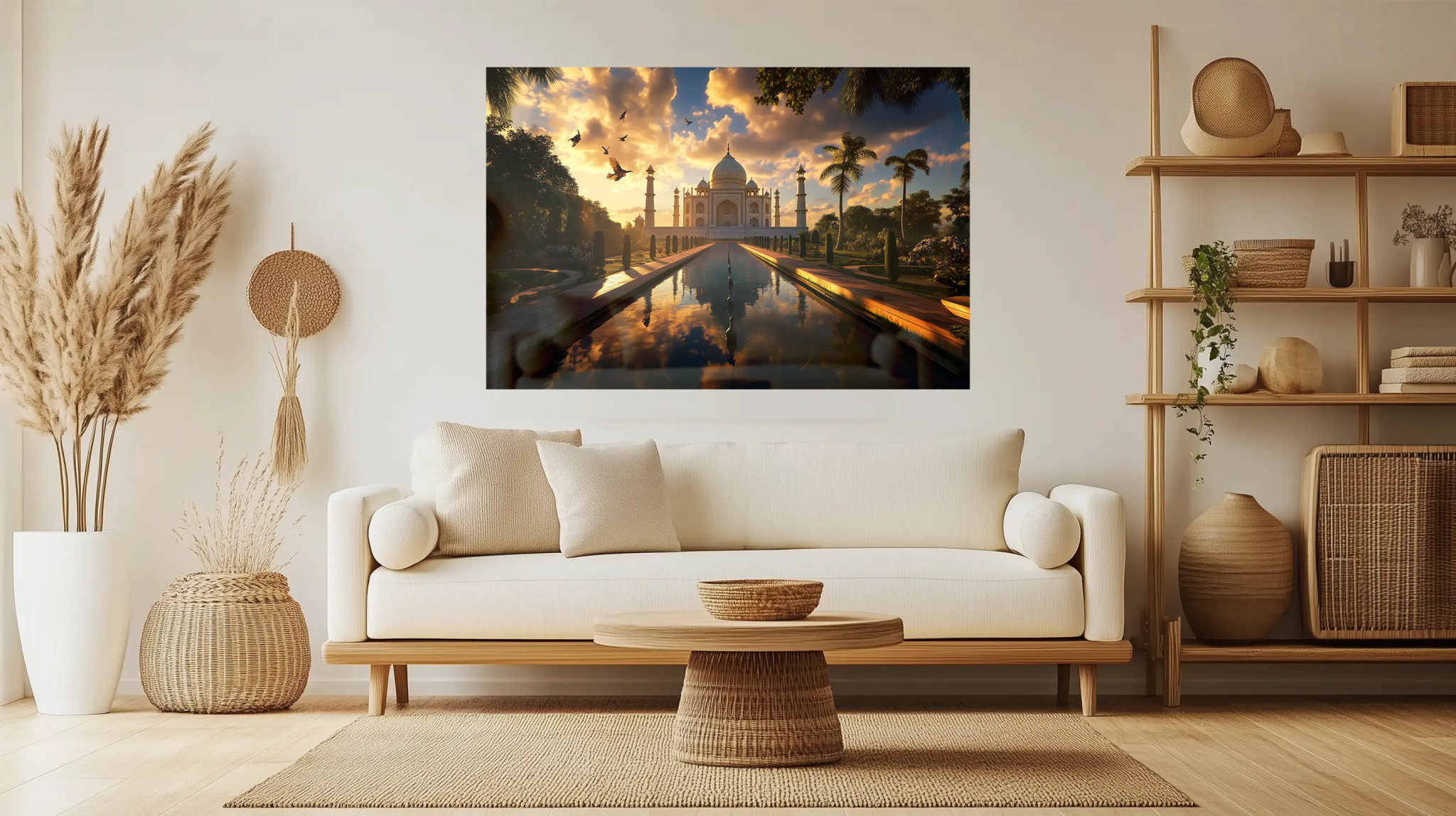 Golden Majesty – Architekturbild des Taj Mahal im Licht der Ewigkeit | Dein Wandbild - Dein Wandbild