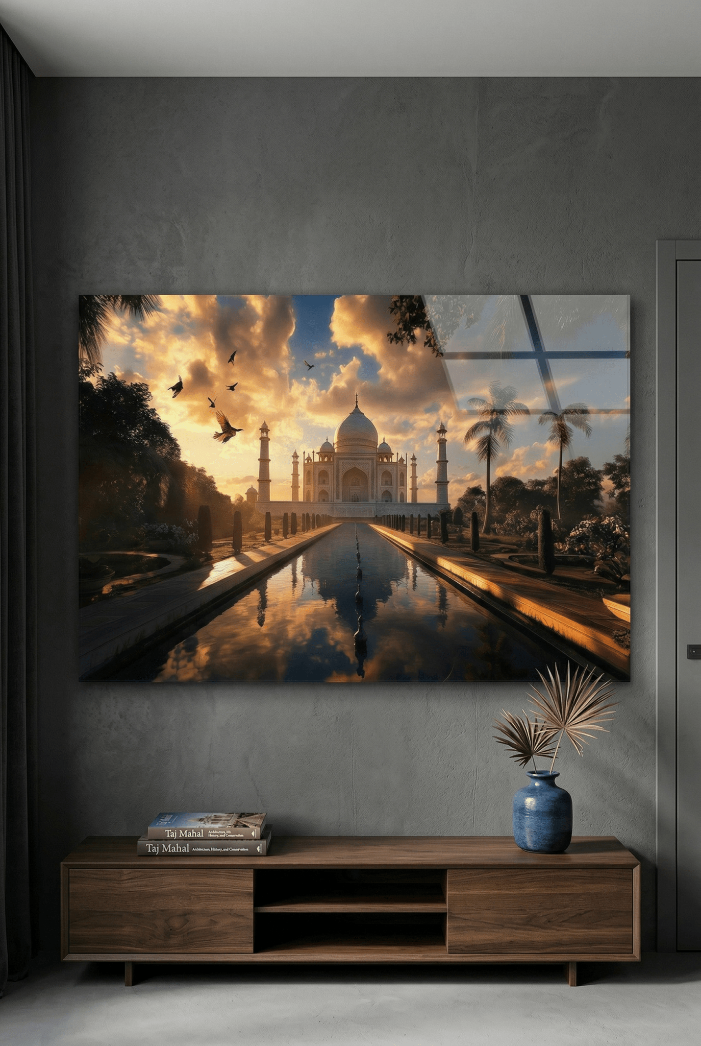 Golden Majesty – Architekturbild des Taj Mahal im Licht der Ewigkeit | Dein Wandbild - Dein Wandbild