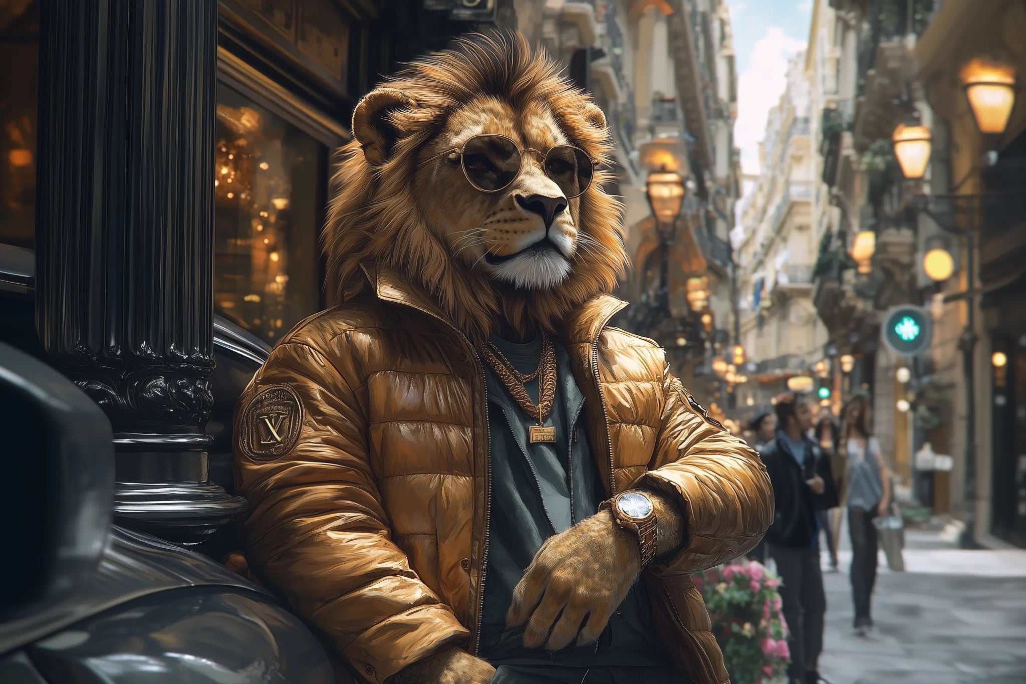 Golden Prestige | Premium Wandbild - Dein Wandbild