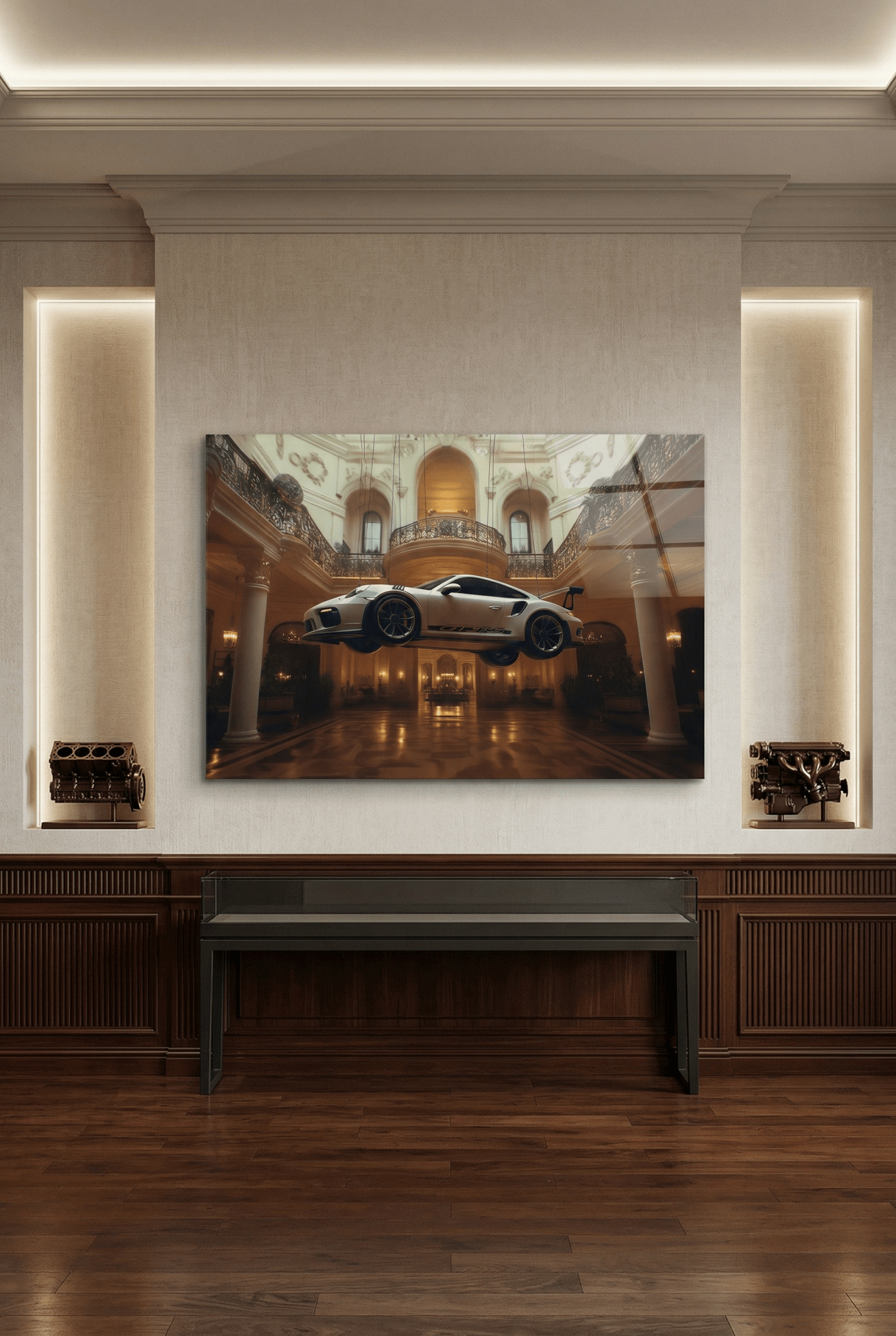 GT3 Prestige – Porsche Autobild mit Luxus & surrealer Eleganz | Dein Wandbild - Dein Wandbild