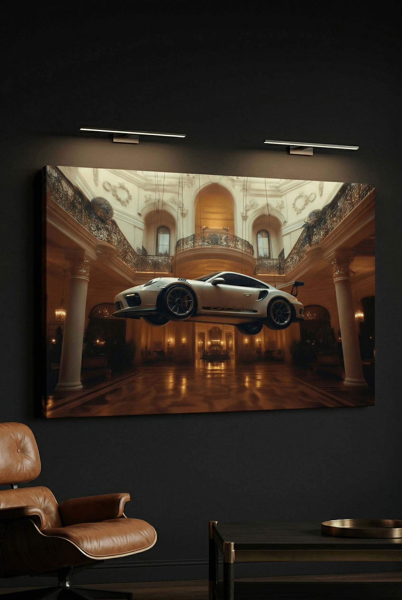 GT3 Prestige – Porsche Autobild mit Luxus & surrealer Eleganz | Dein Wandbild - Dein Wandbild