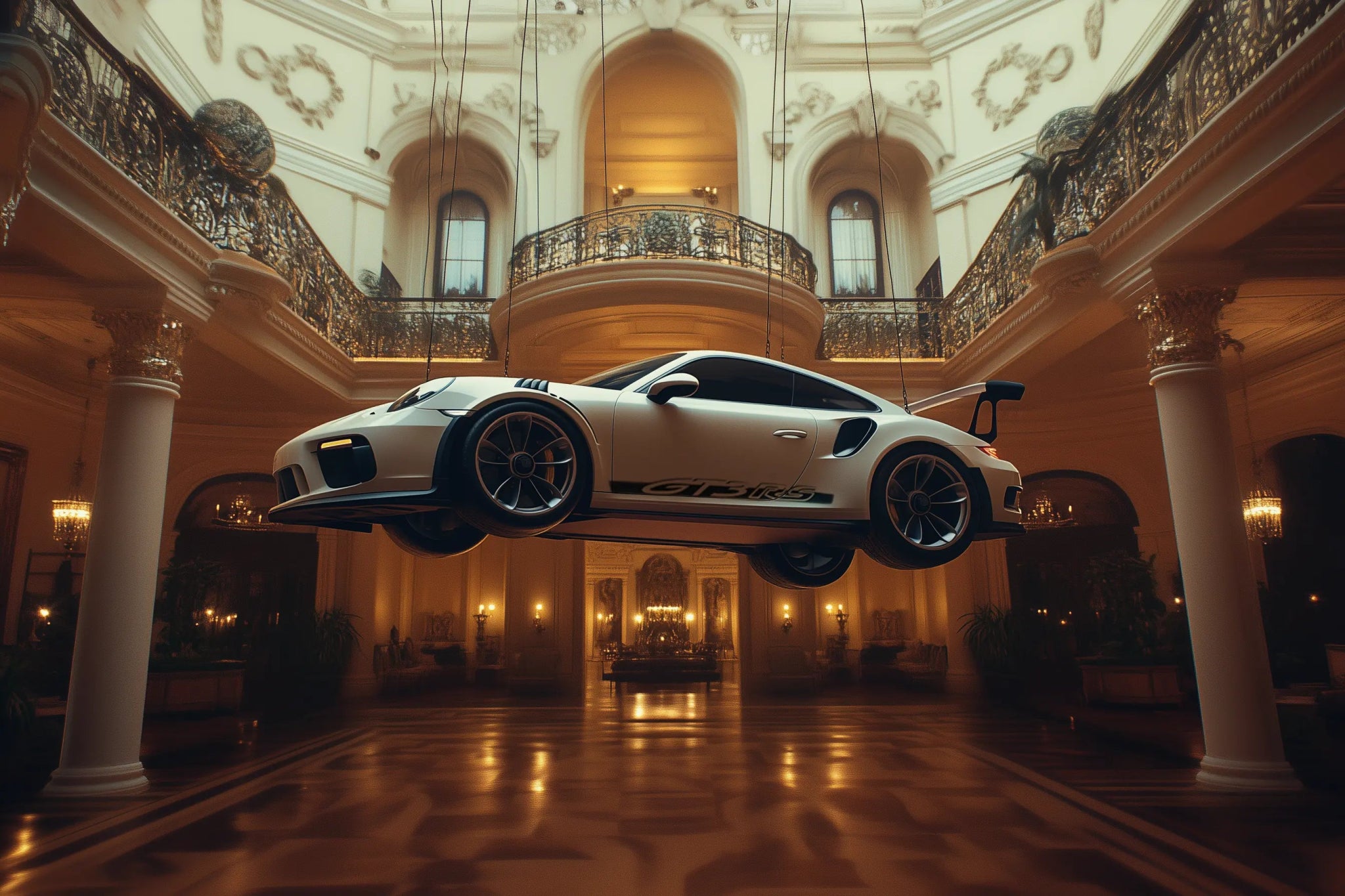 GT3 Prestige – Porsche Autobild mit Luxus & surrealer Eleganz | Dein Wandbild - Dein Wandbild