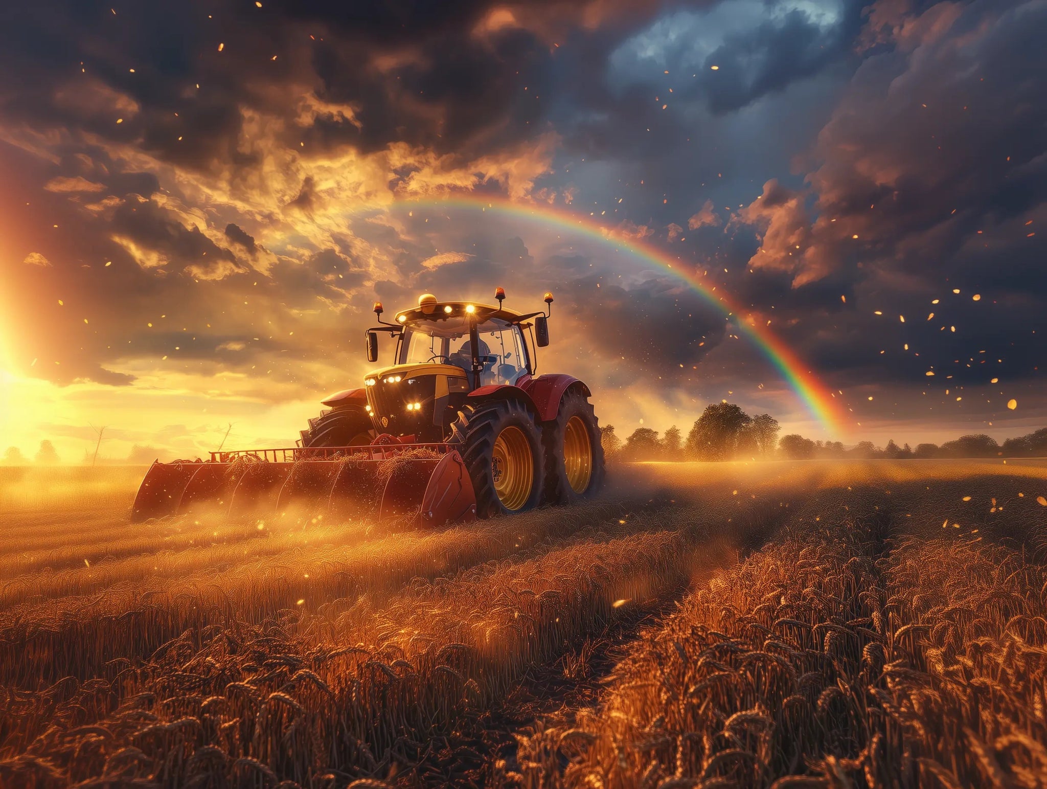 Harvest Arc – Wo Kraft den Regen berührt - Dein Wandbild