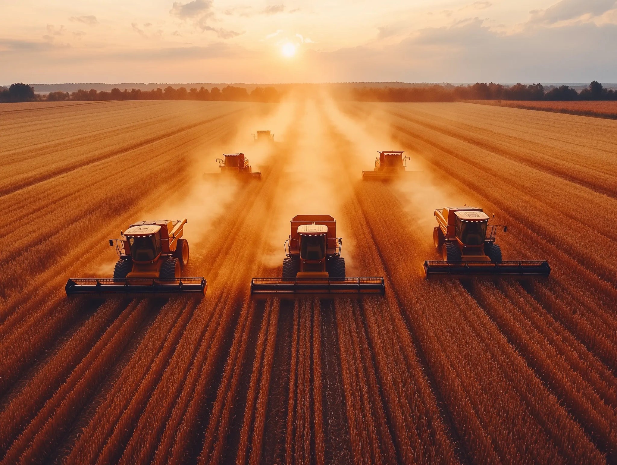 Harvest Sunset – Die Fünf im Feuerlicht - Dein Wandbild