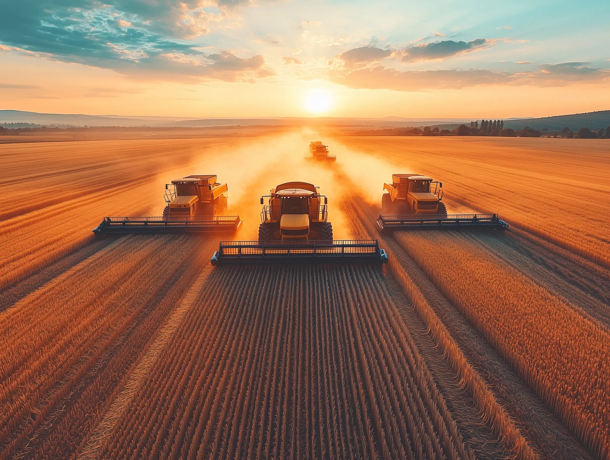 Harvest United – Erntekraft im Formationsflug - Dein Wandbild