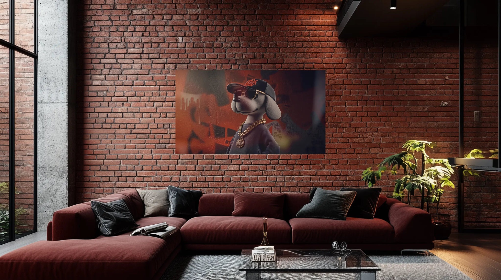 Hip - Hop Hound – Graffiti - Style & Streetpower als urbaner Kunstdruck | Dein Wandbild - Dein Wandbild