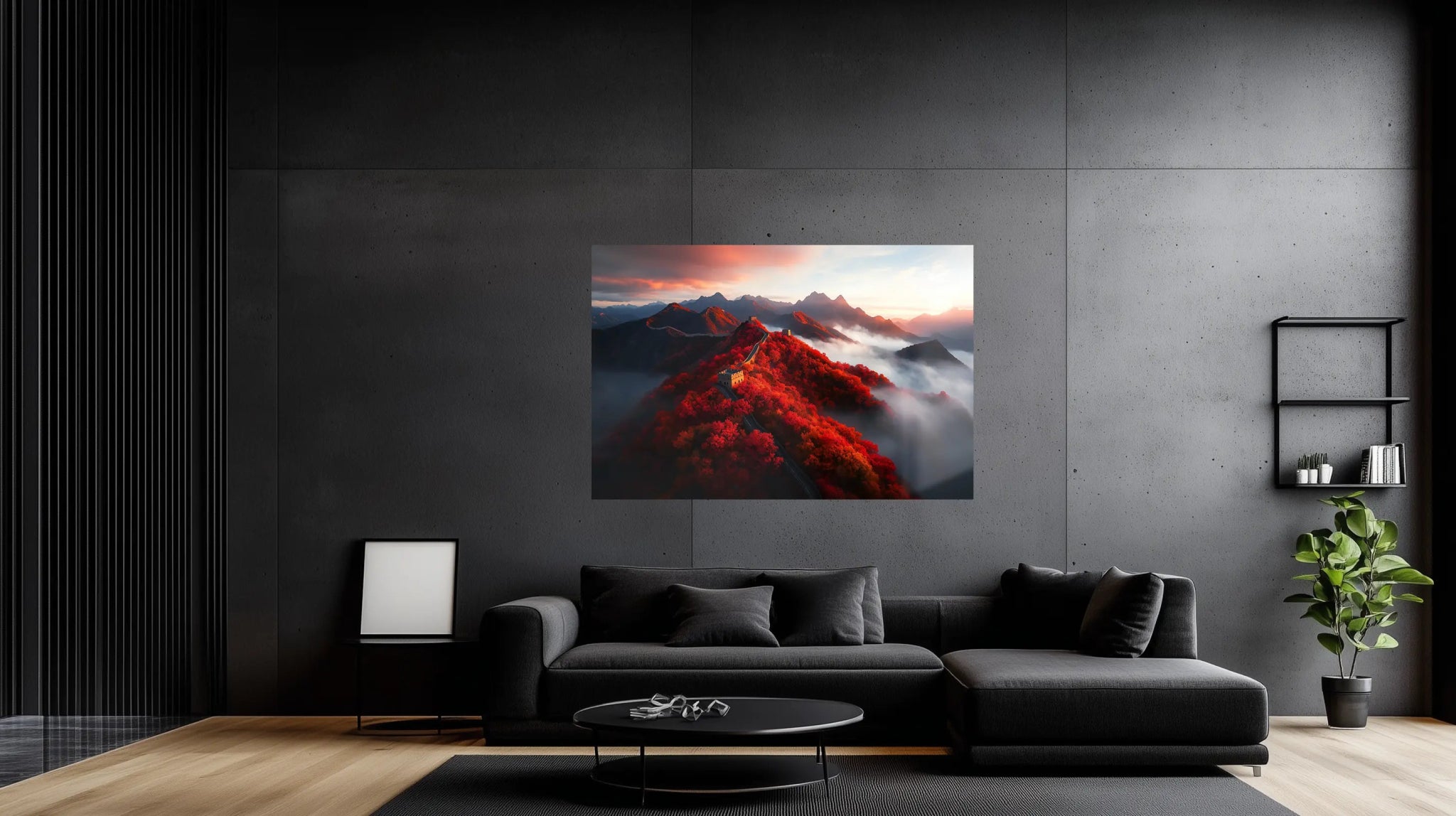 Imperial Autumn – Landschaftsbild der Chinesischen Mauer im Herbst | Dein Wandbild - Dein Wandbild