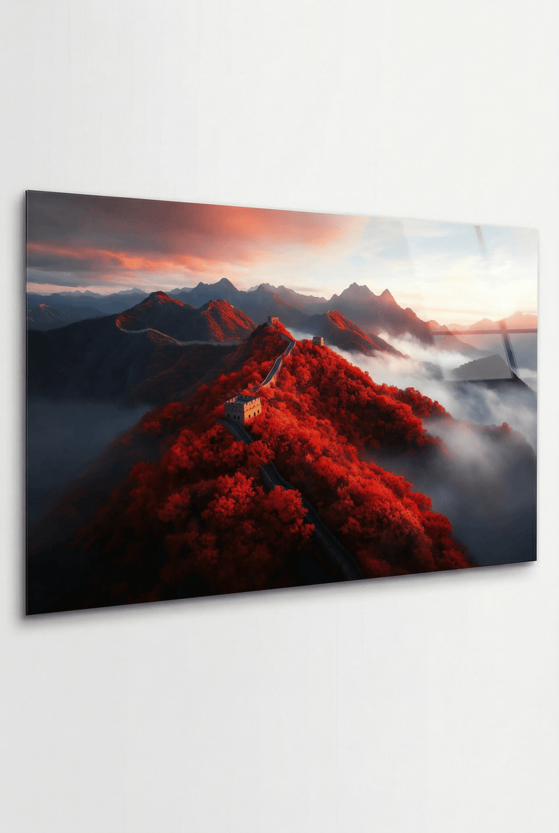Imperial Autumn – Landschaftsbild der Chinesischen Mauer im Herbst | Dein Wandbild - Dein Wandbild