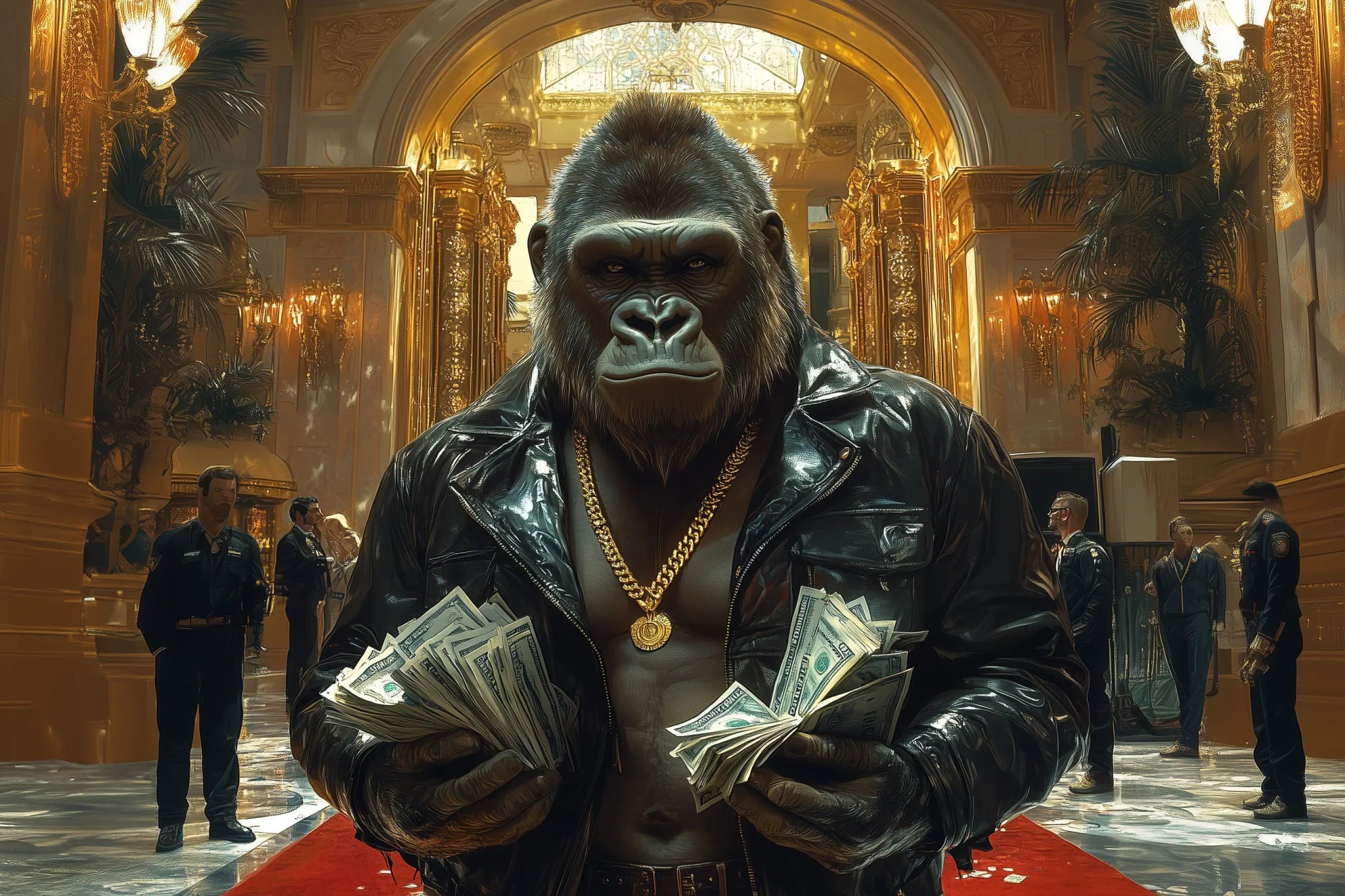 Imperium des Reichtums – Die ultimative Macht in Gold | Premium Wandbild - Dein Wandbild