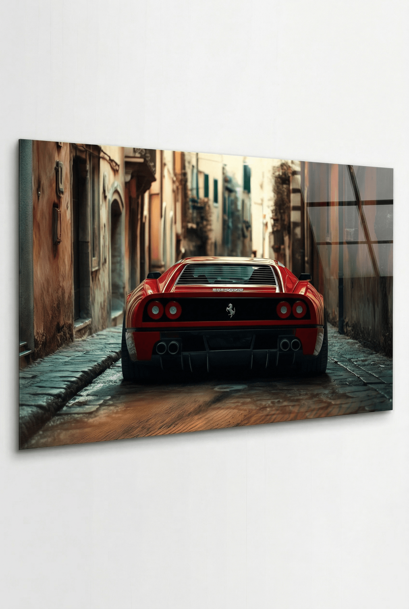 Italian Legacy – Supersportwagen Autobild mit klassischer Kulisse | Dein Wandbild - Dein Wandbild