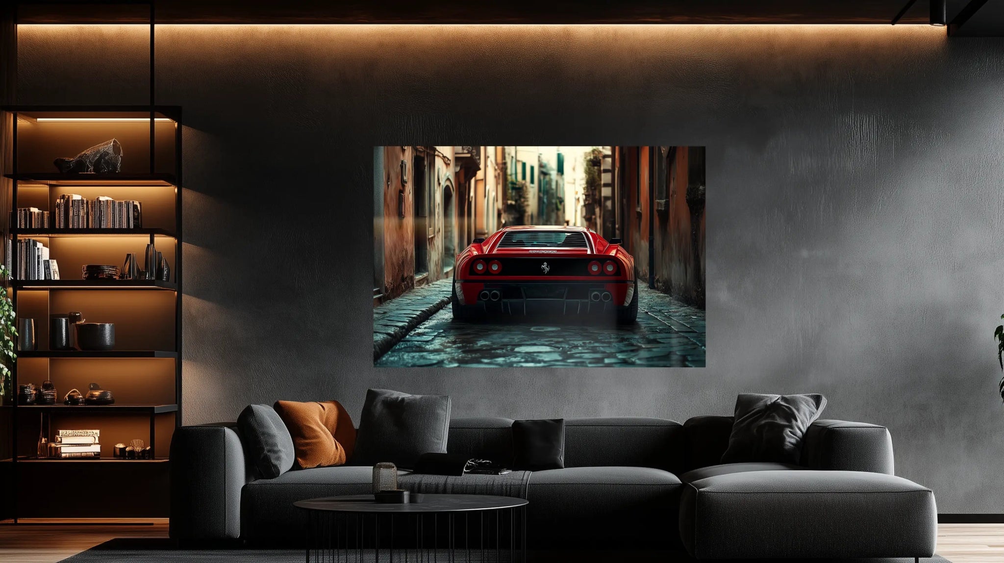 Italian Legacy – Supersportwagen Autobild mit klassischer Kulisse | Dein Wandbild - Dein Wandbild