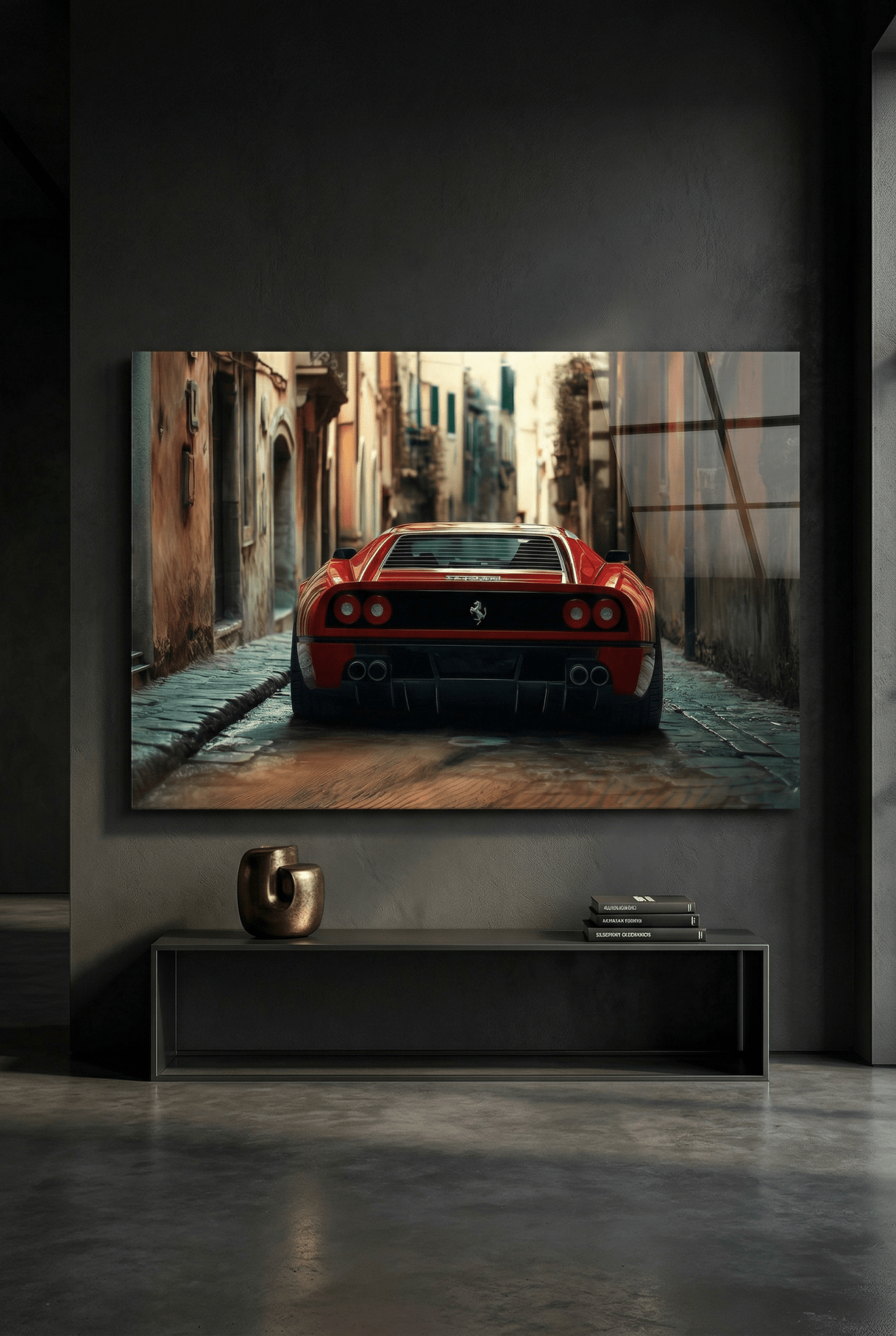 Italian Legacy – Supersportwagen Autobild mit klassischer Kulisse | Dein Wandbild - Dein Wandbild