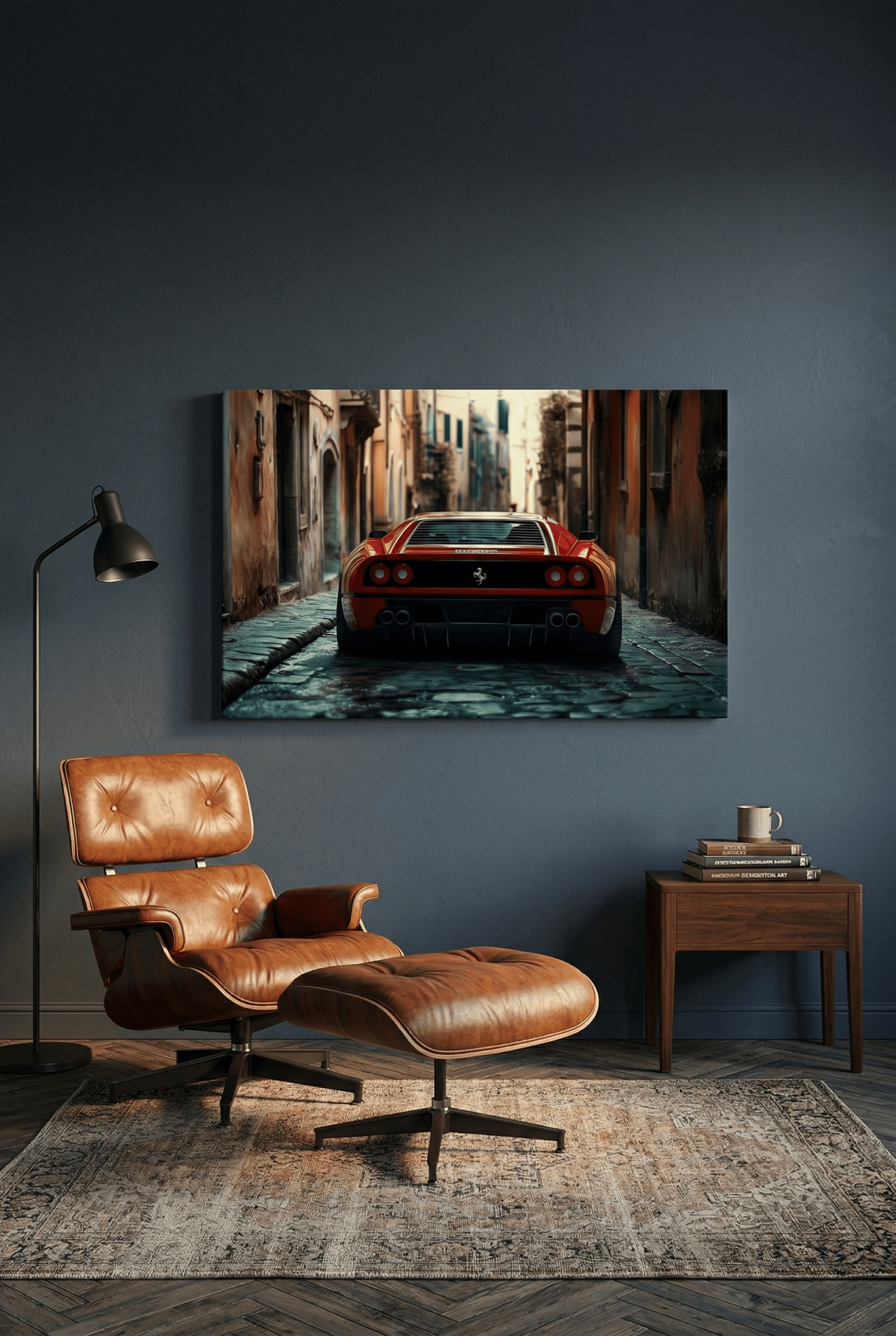 Italian Legacy – Supersportwagen Autobild mit klassischer Kulisse | Dein Wandbild - Dein Wandbild