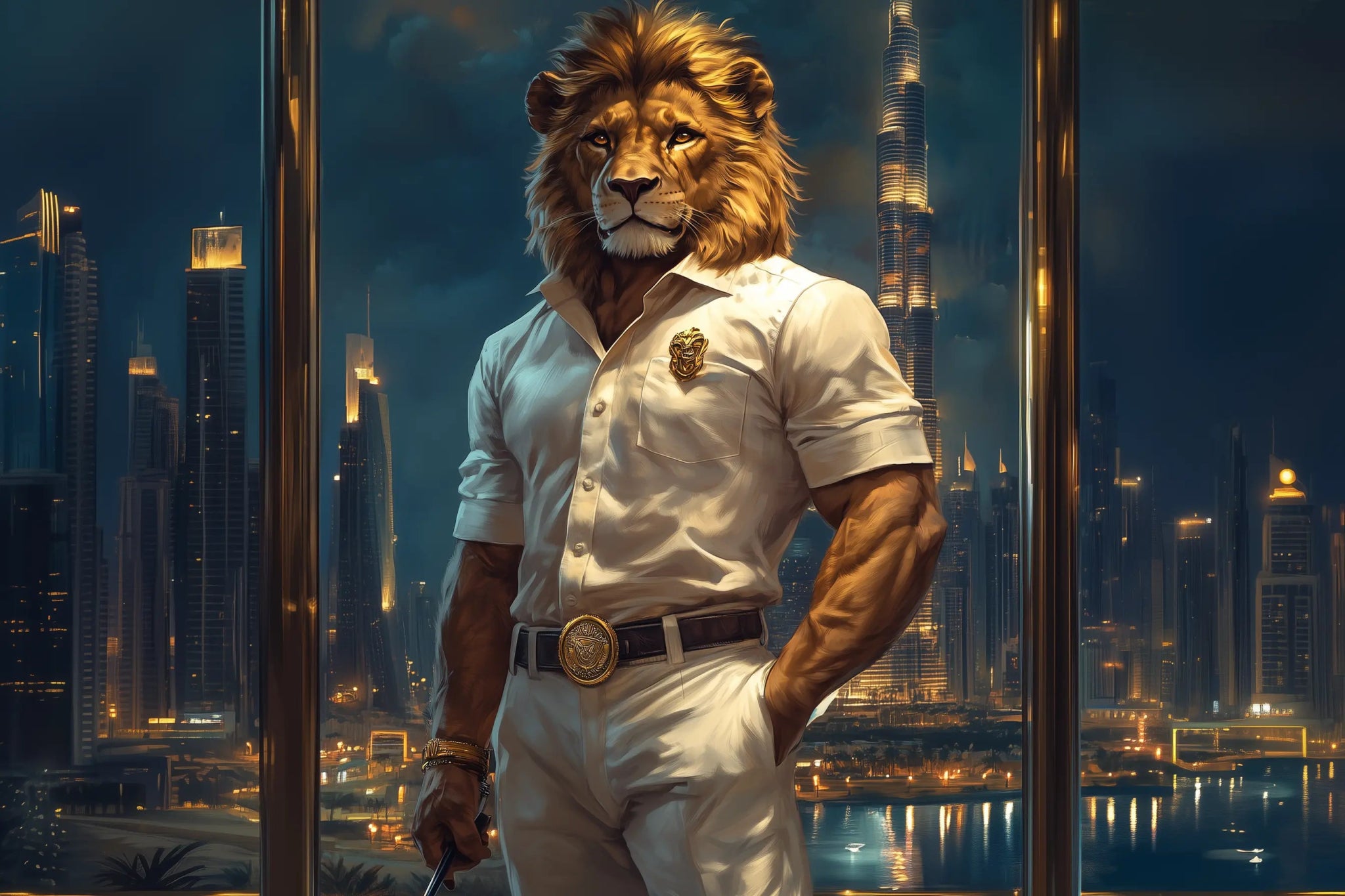 King of the Skyline | Premium Wandbild - Dein Wandbild