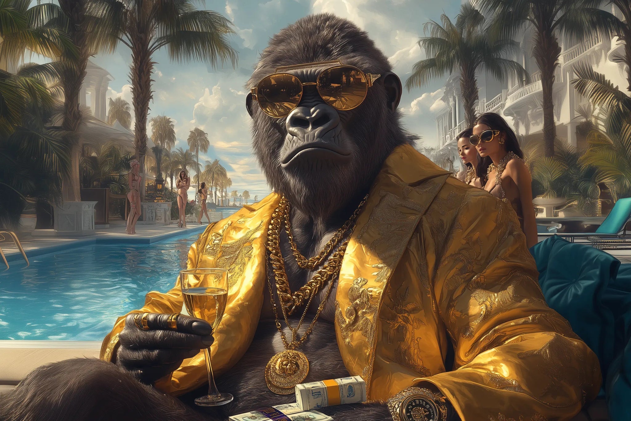 König der Riviera – Das ultimative Leben | Premium Wandbild - Dein Wandbild