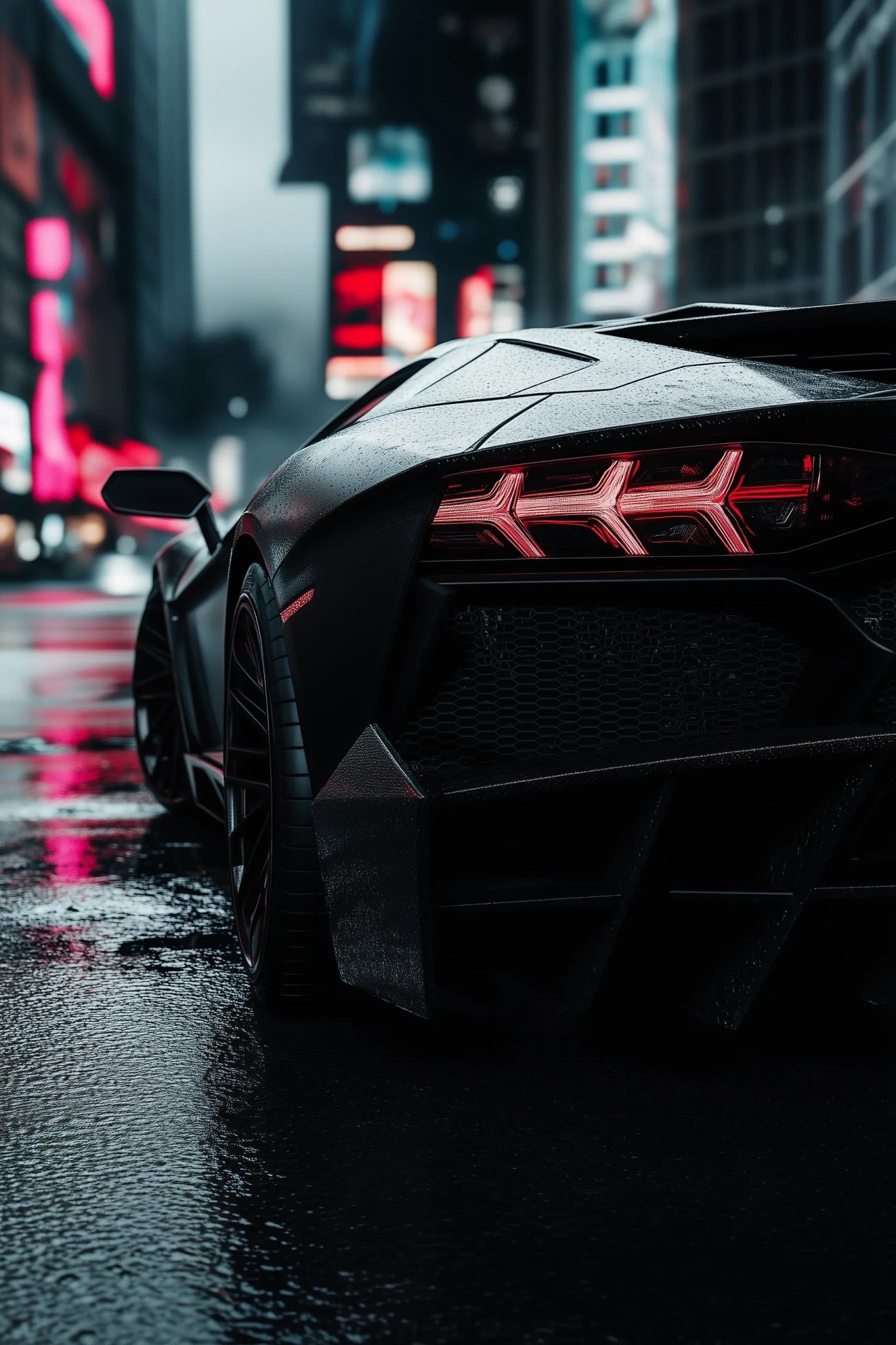 Lamborghini Aventador SVJ – Die Dunkle Macht der Straße | Dein Wandbild - Dein Wandbild
