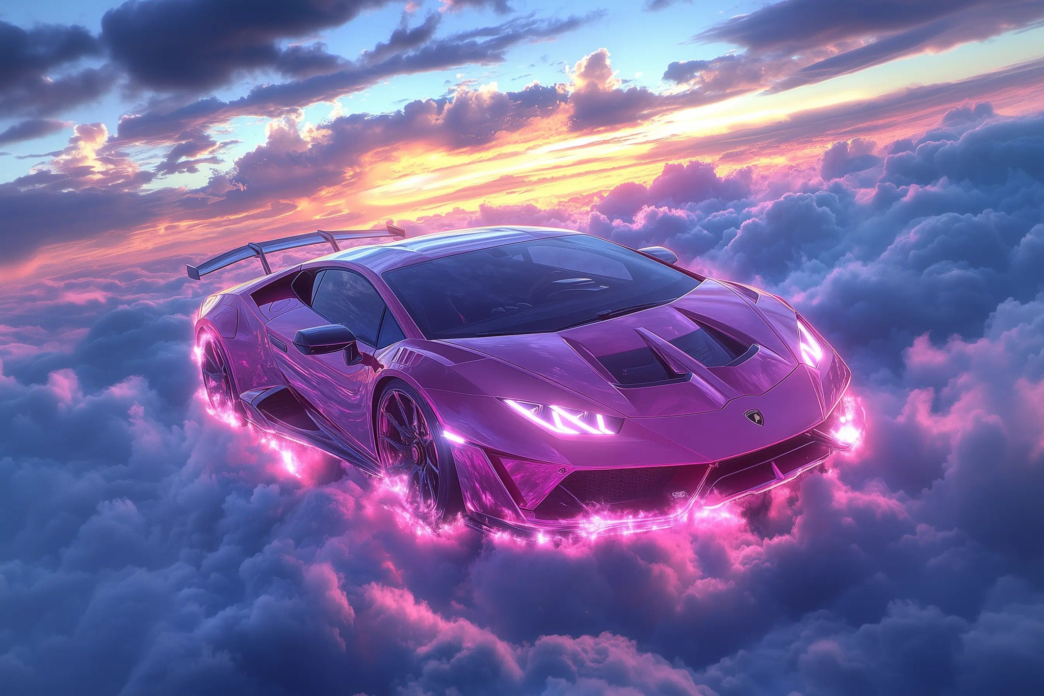 Lamborghini Huracán STO – Das Traumauto über den Wolken | Dein Wandbild - Dein Wandbild