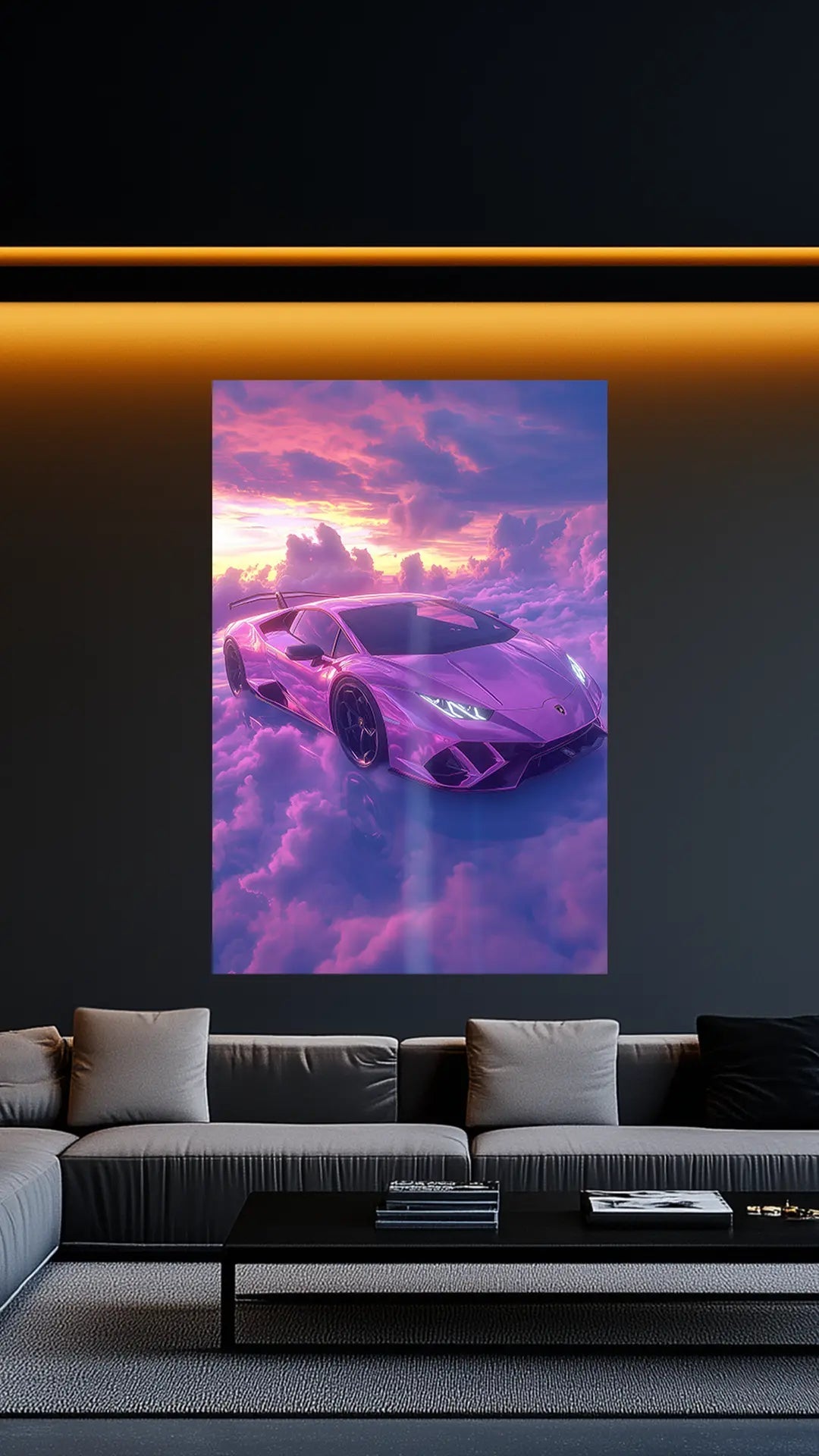 Lamborghini Huracán STO – Der Traum auf Wolken | Dein Wandbild - Dein Wandbild