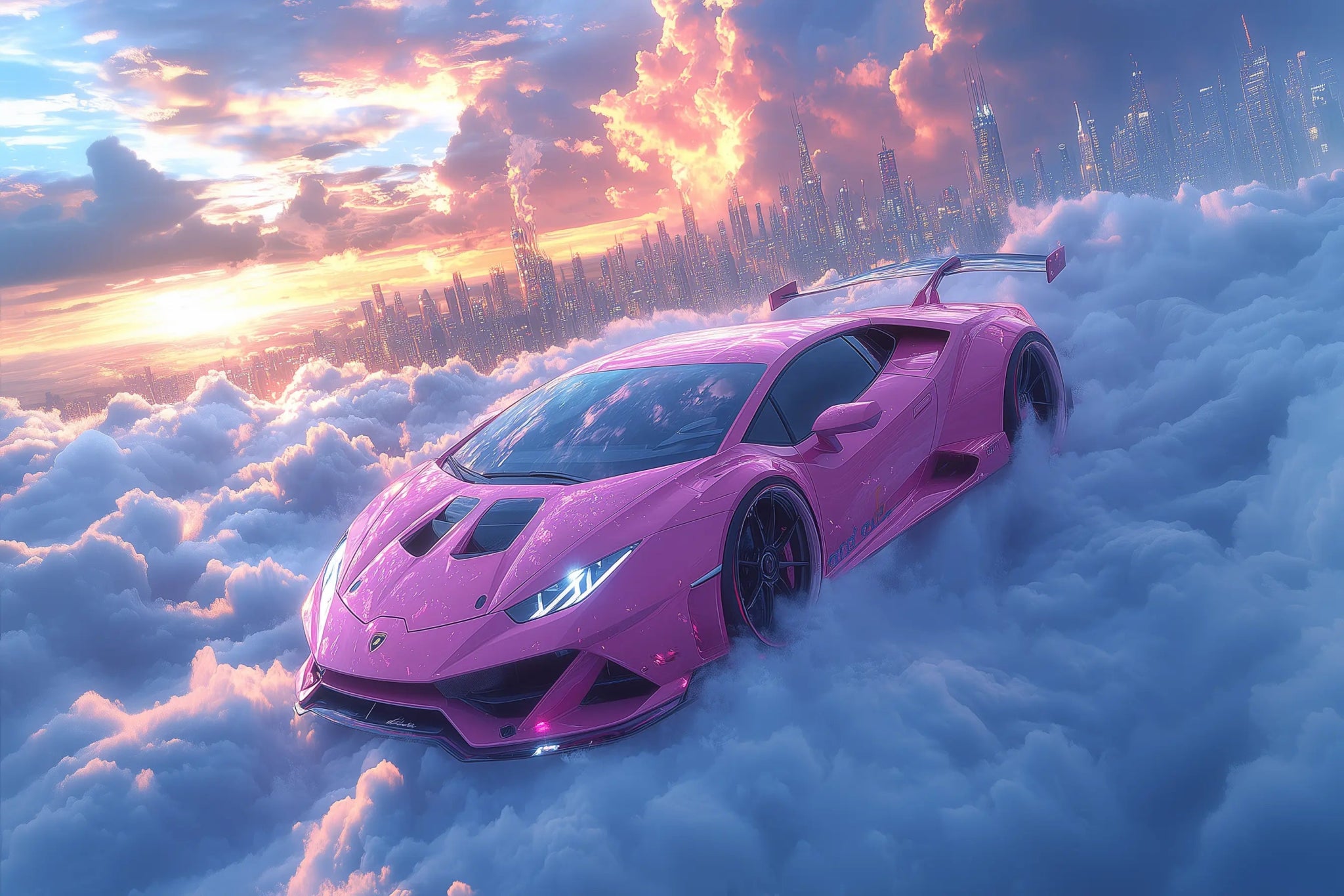 Lamborghini Huracán STO – Fahrt in die Zukunft | Dein Wandbild - Dein Wandbild