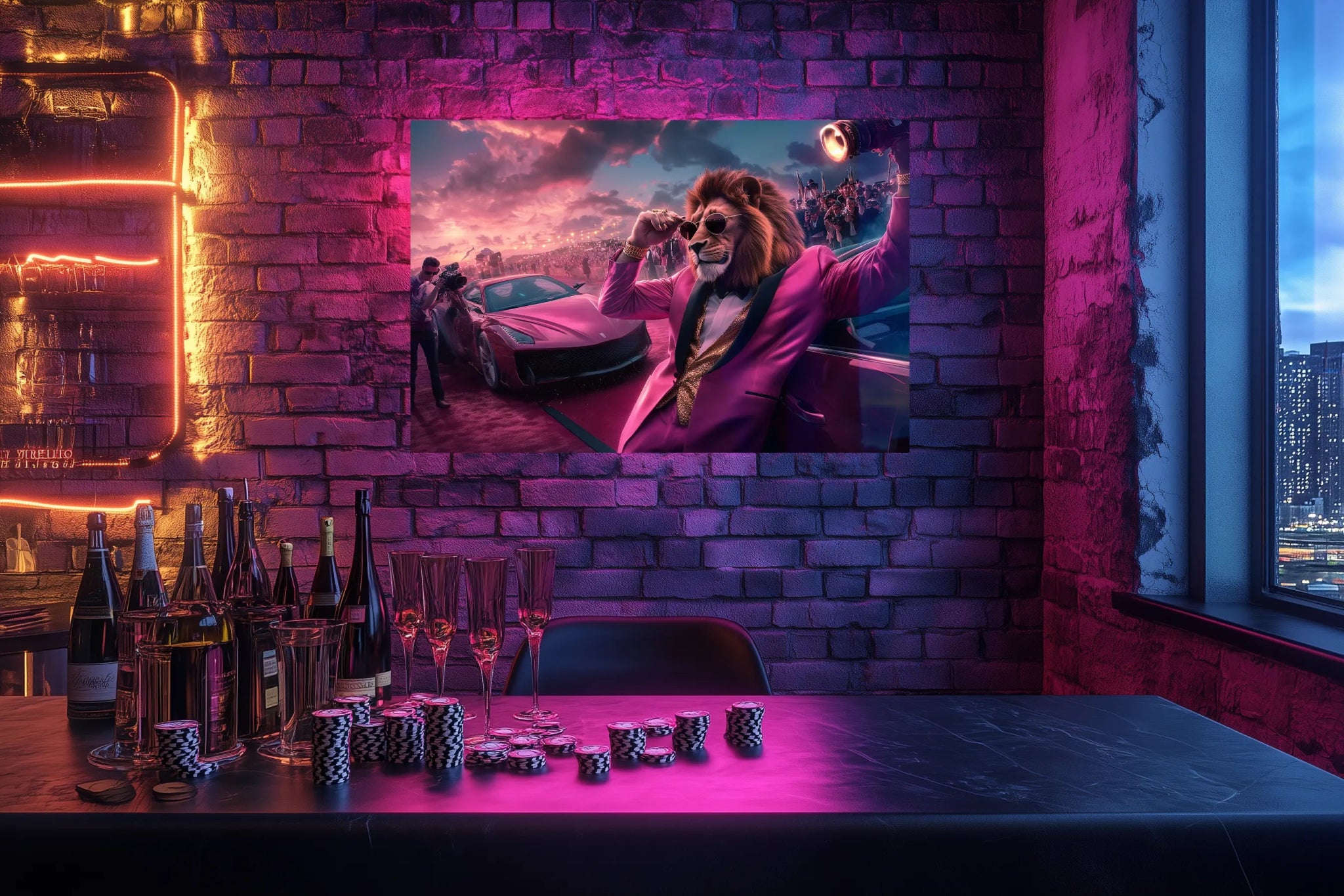 Lion of Fame | Premium Wandbild - Dein Wandbild