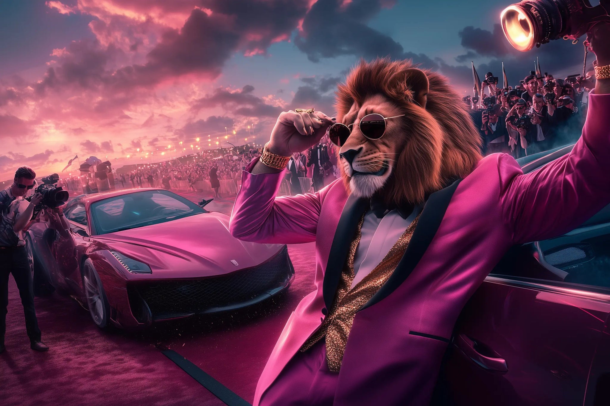 Lion of Fame | Premium Wandbild - Dein Wandbild