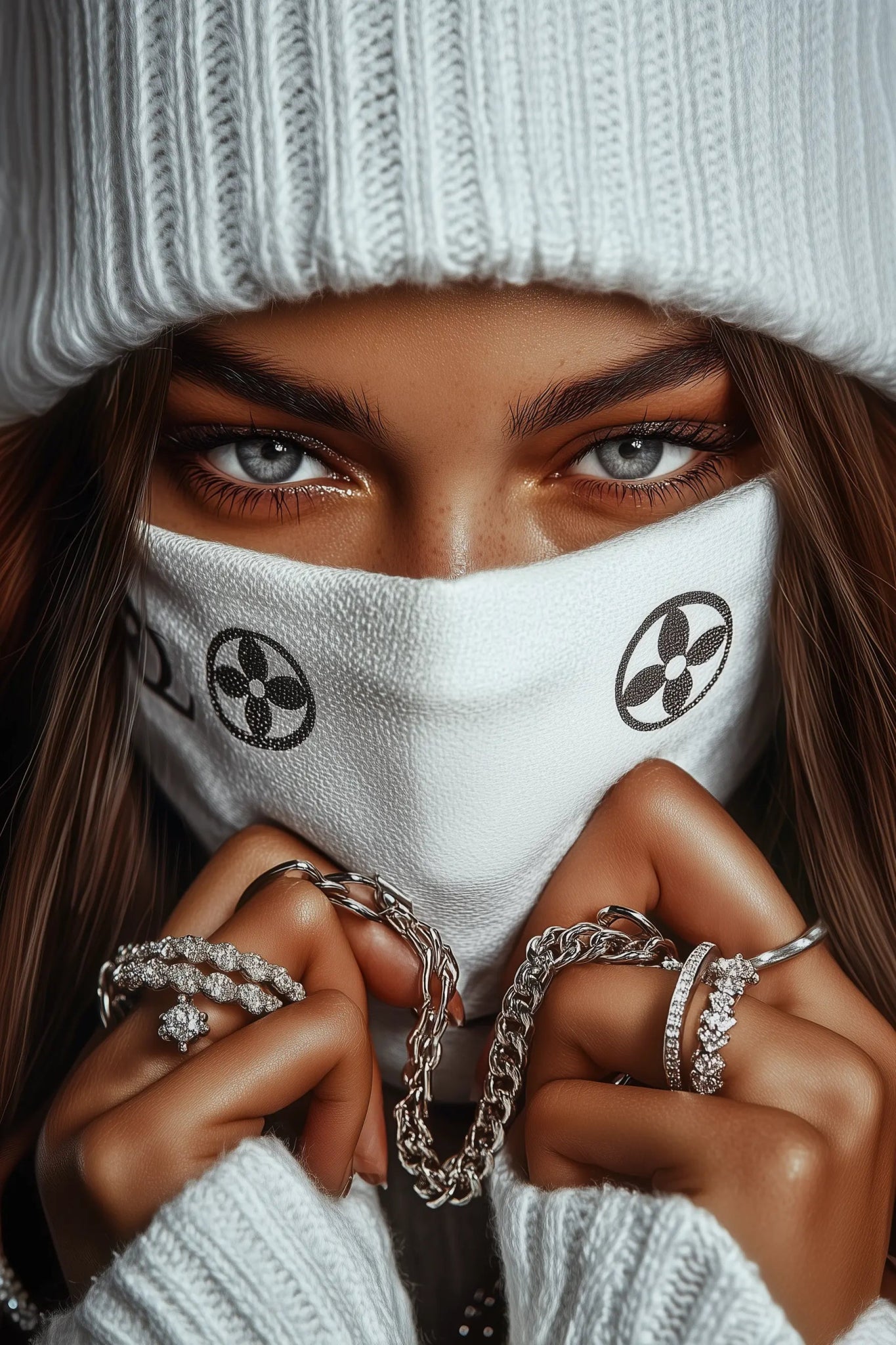 Luxury Rebel – Streetwear - Kunstbild mit weiblicher Eleganz & Attitüde | Dein Wandbild - Dein Wandbild