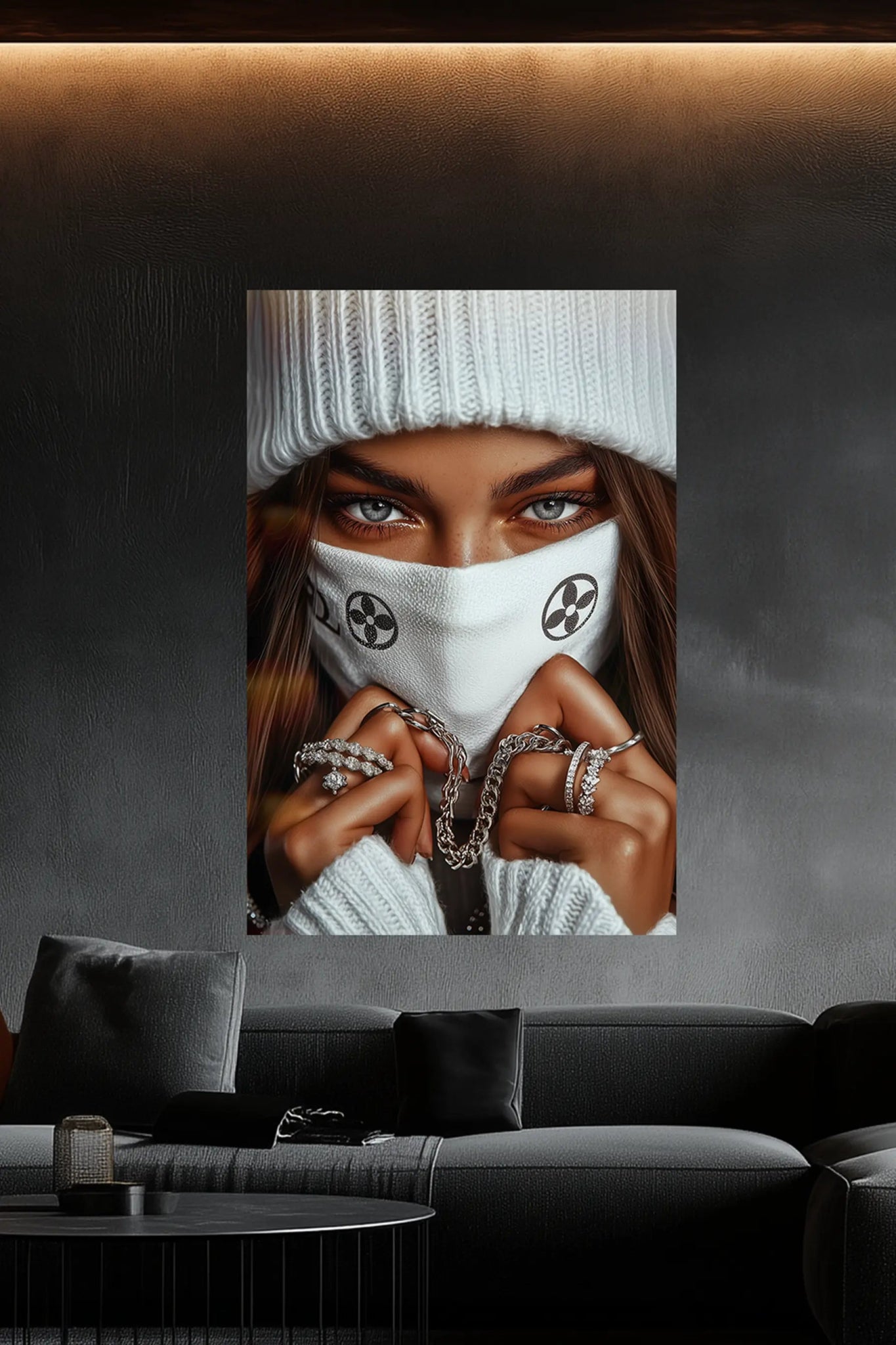 Luxury Rebel – Streetwear - Kunstbild mit weiblicher Eleganz & Attitüde | Dein Wandbild - Dein Wandbild
