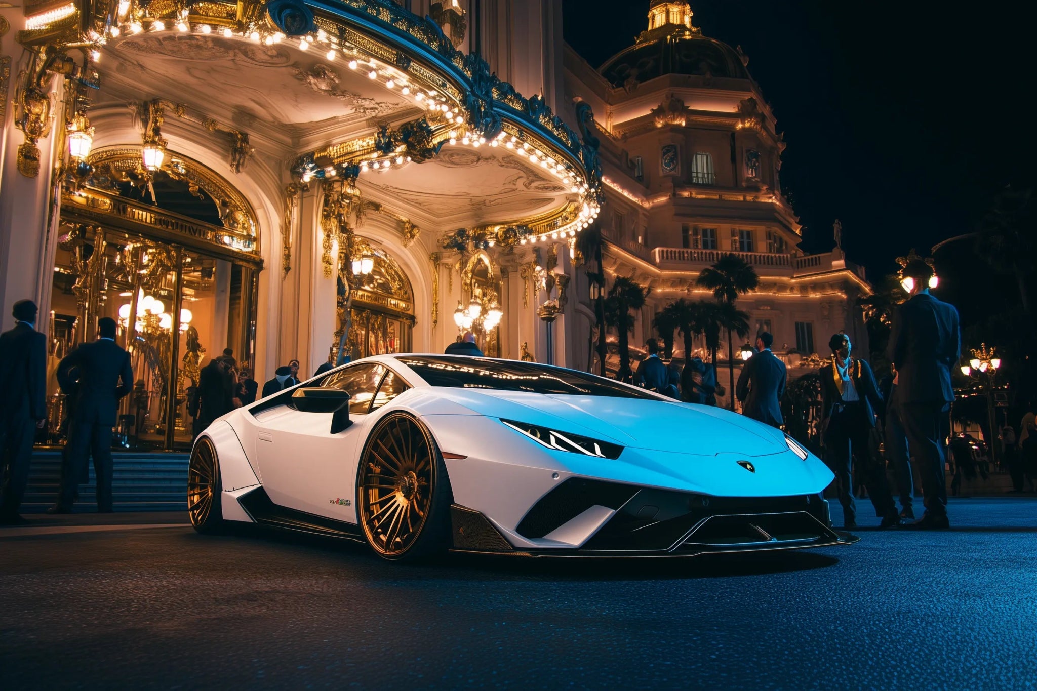 Luxus trifft Adrenalin – Lamborghini Autobild mit dunkler Power | Dein Wandbild - Dein Wandbild