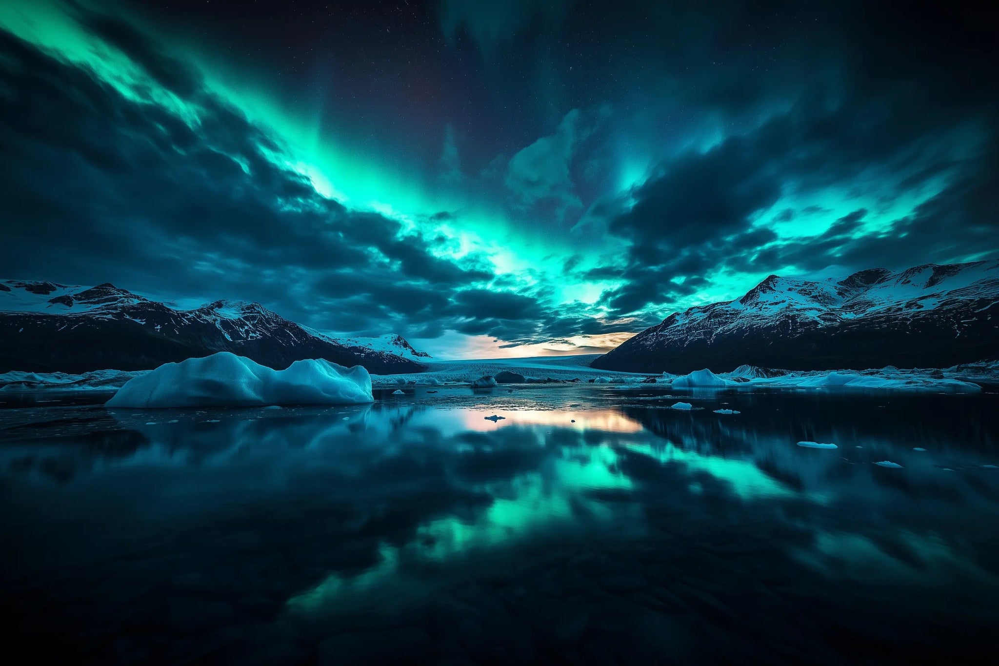 Magische Schönheit der Polarlichter – Naturbild mit Aurora & Nachtzauber | Dein Wandbild - Dein Wandbild