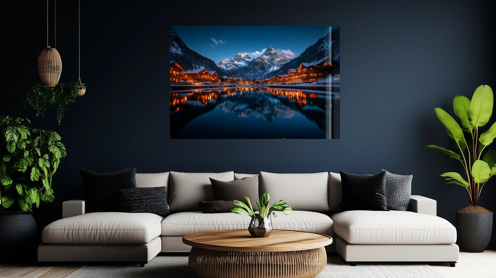 Magische Winteratmosphäre – Naturbild mit Schneelandschaft & Lichterzauber | Dein Wandbild - Dein Wandbild