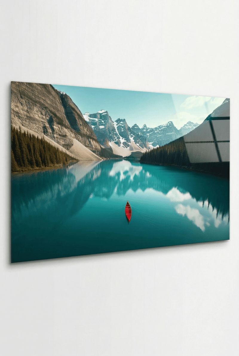 Moraine Lake in Kanada – Landschaftsbild mit Bergpanorama & Klarsee | Dein Wandbild - Dein Wandbild