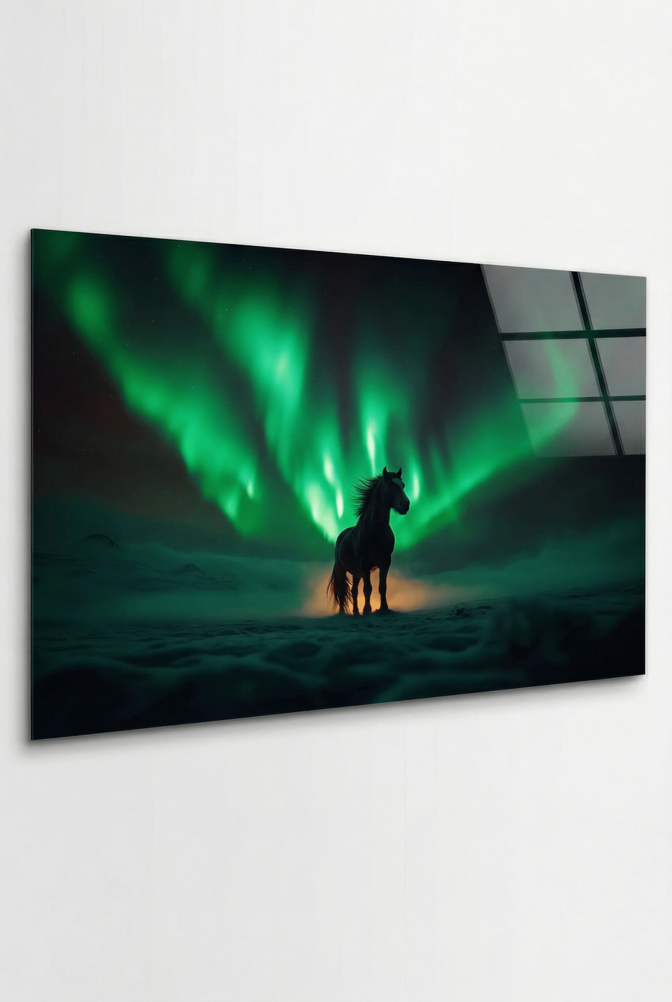 Mystischer Mustang – Pferdebild unter Nordlichtern voller Magie | Dein Wandbild - Dein Wandbild