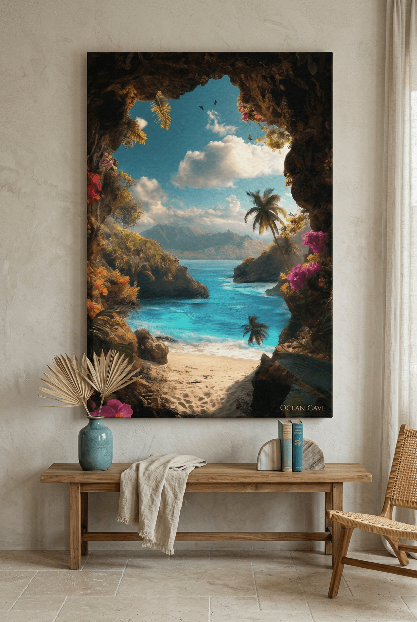 Paradiesische Aussicht – Landschaftsbild mit tropischer Ruhe | Dein Wandbild - Dein Wandbild