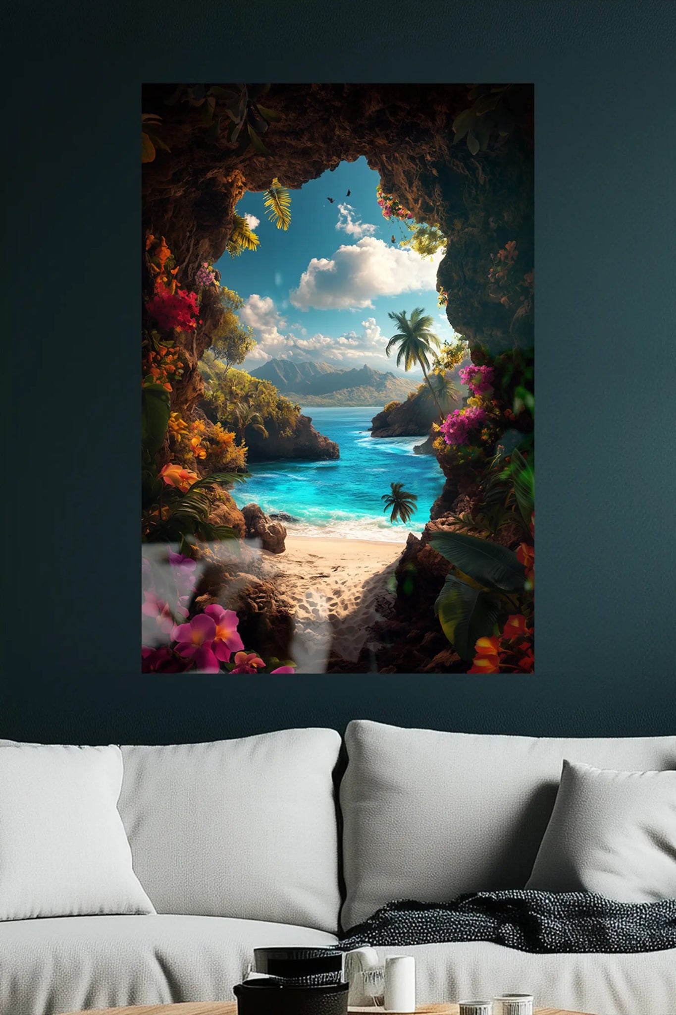 Paradiesische Aussicht – Landschaftsbild mit tropischer Ruhe | Dein Wandbild - Dein Wandbild