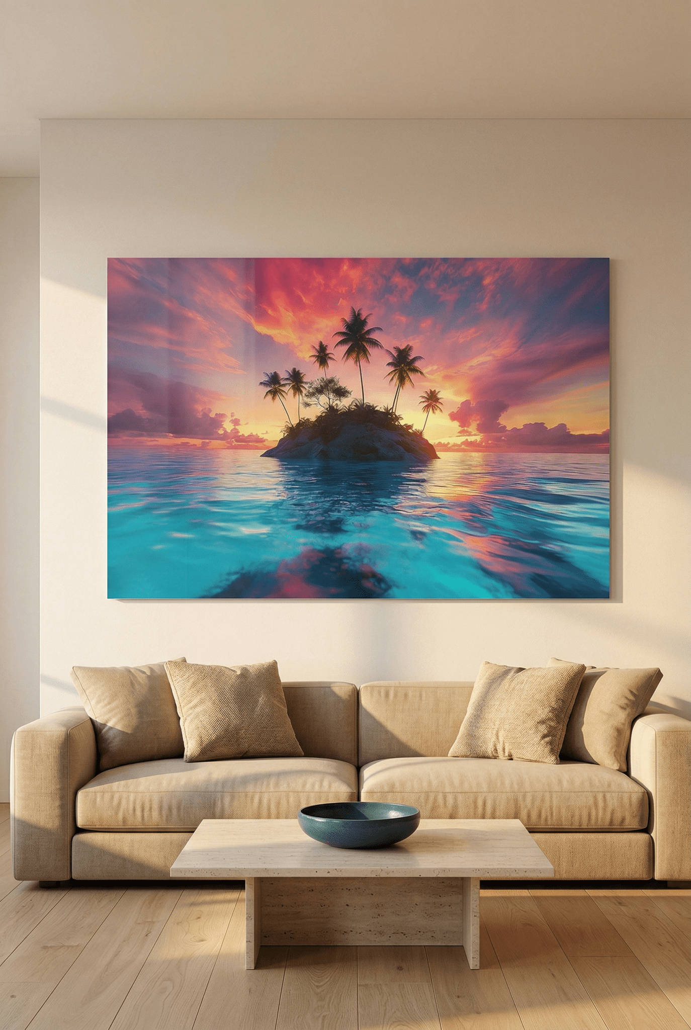 Paradiesische Einsamkeit – Landschaftsbild mit tropischer Stille | Dein Wandbild - Dein Wandbild