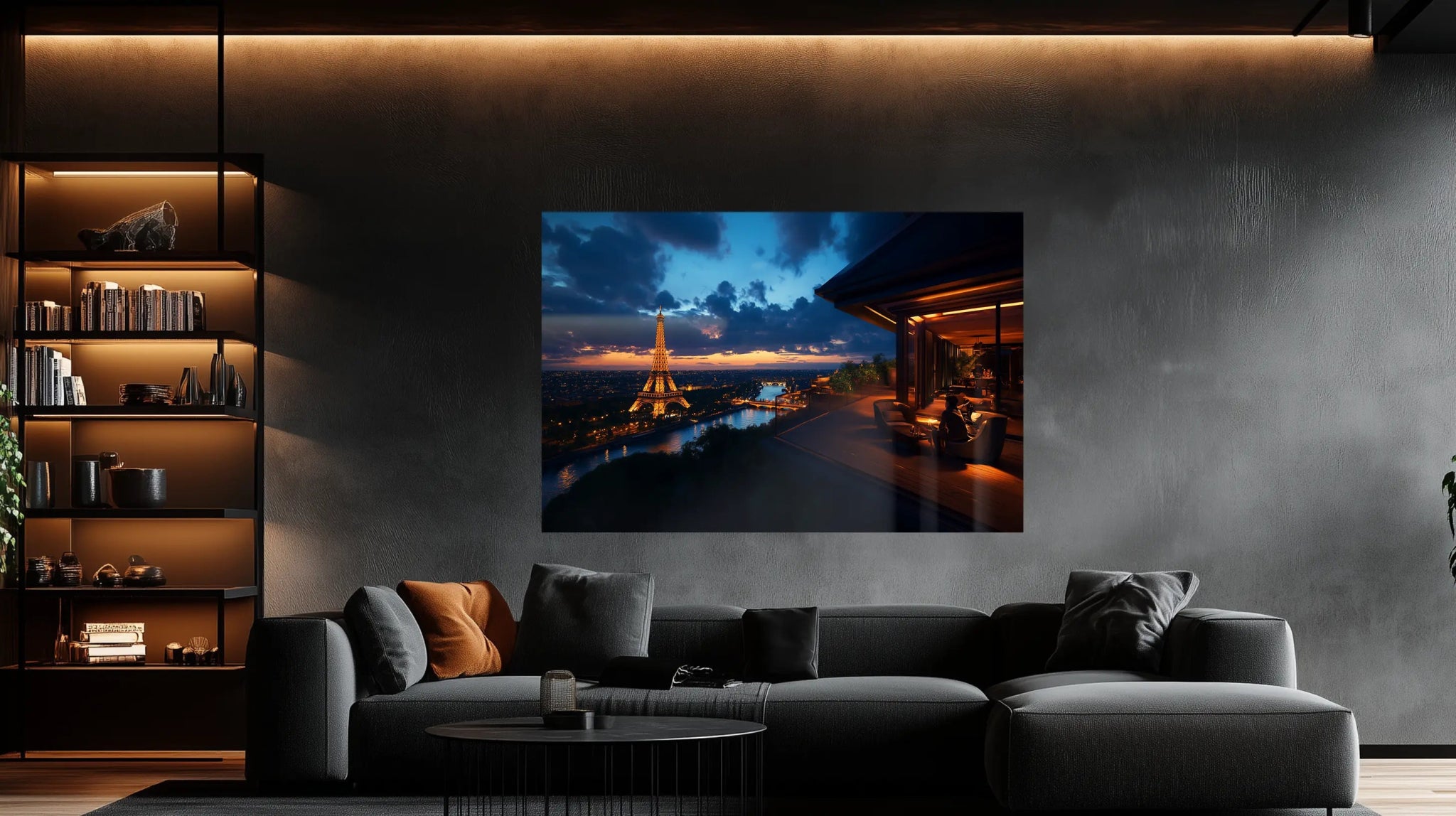 Parisian Dream – Stadtkunstbild mit romantischem Blick über Paris | Dein Wandbild - Dein Wandbild