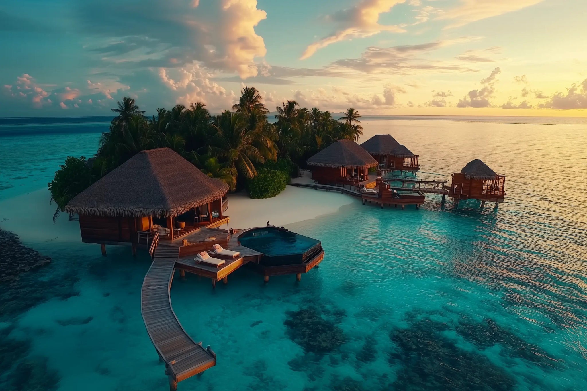 Perfekte Tropische Idylle – Landschaftsbild mit Strand & Palmenruhe | Dein Wandbild - Dein Wandbild
