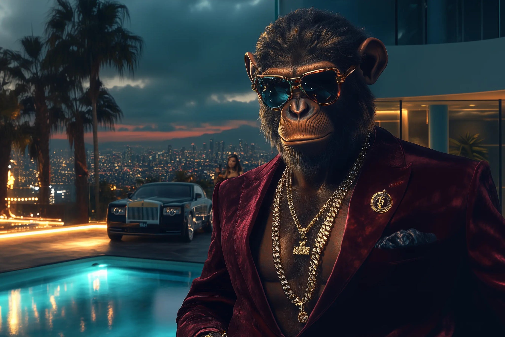 Phantom Status: Der G Ape, der oben angekommen ist | Premium Wandbild - Dein Wandbild