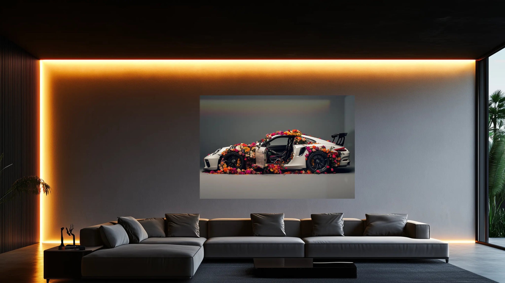 Porsche GT3 – Die Fusion von Eleganz & Natur | Dein Wandbild - Dein Wandbild