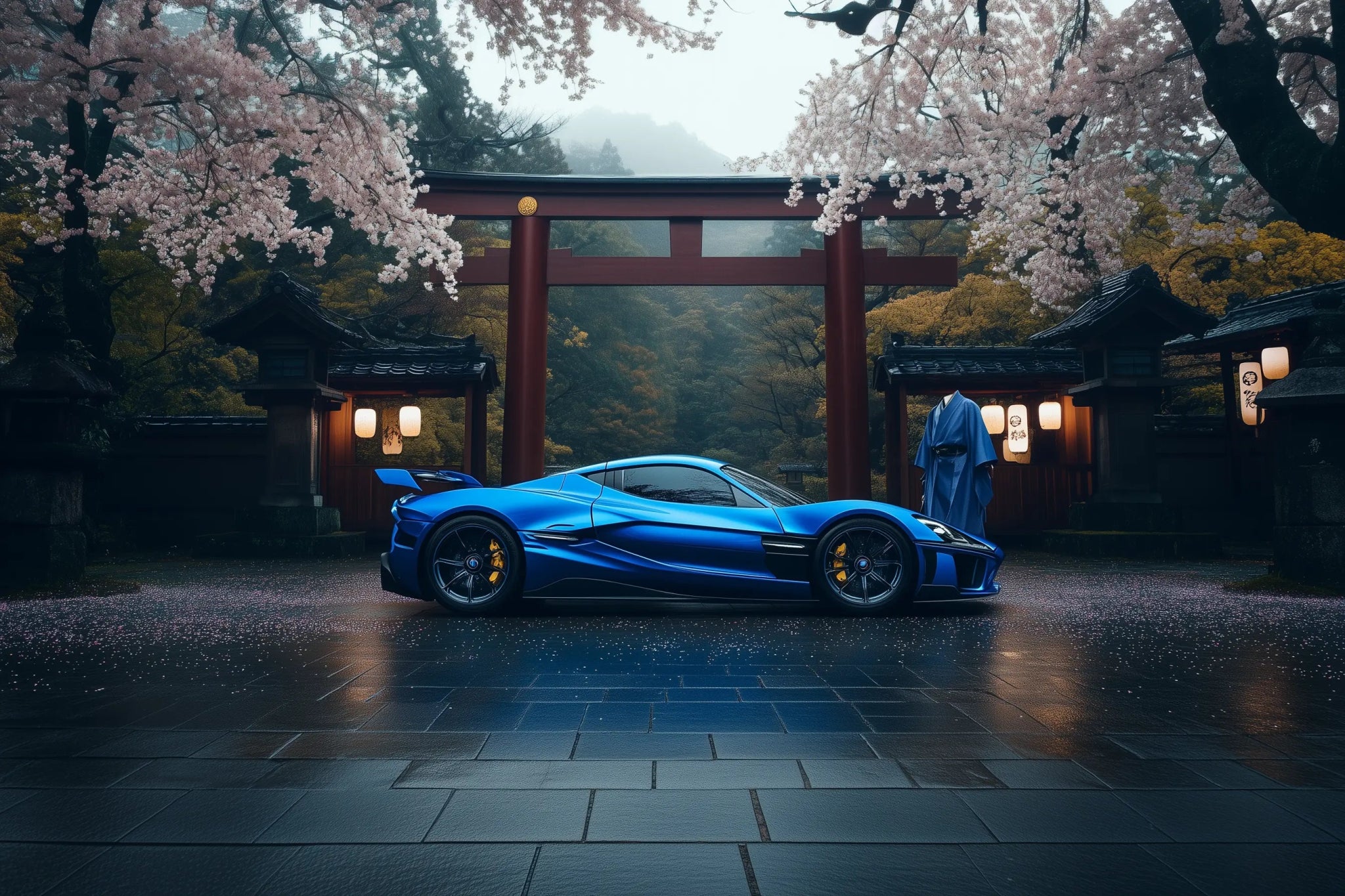 Rimac Nevera – Futuristisches Autobild mit Elektro - Power | Dein Wandbild - Dein Wandbild