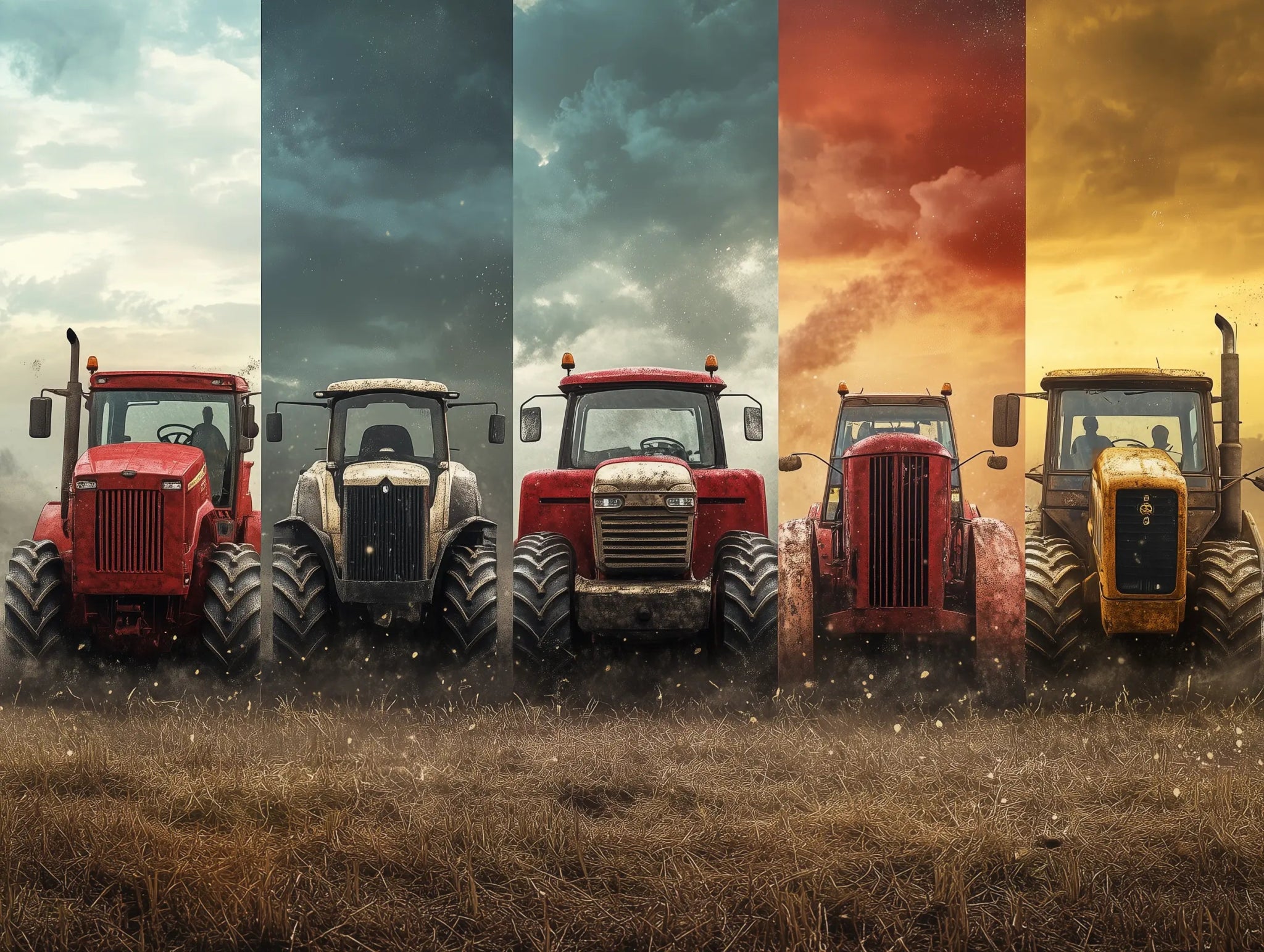 Sechs Zeiten – Sechs Titanen der Landwirtschaft - Dein Wandbild