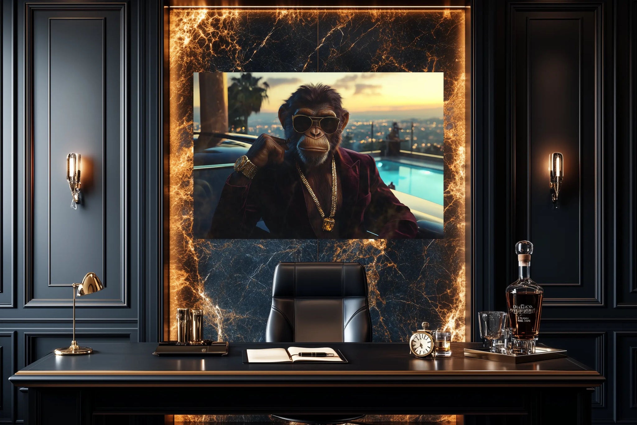 Skyline Empire: Wenn der G Ape das Spiel von oben lenkt | Premium Wandbild - Dein Wandbild