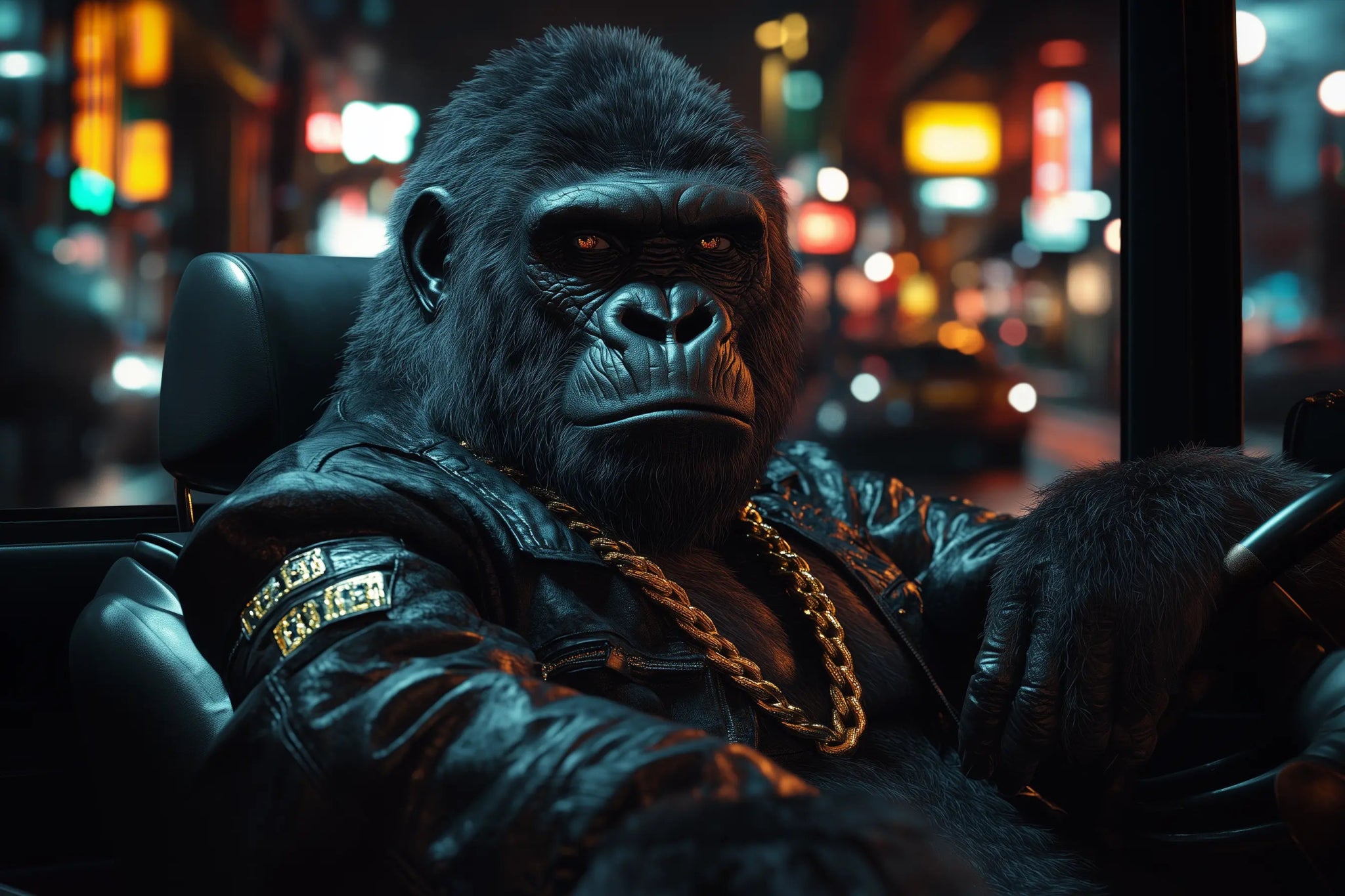 Straßenlegende – Die Nacht gehört ihm | Premium Wandbild - Dein Wandbild