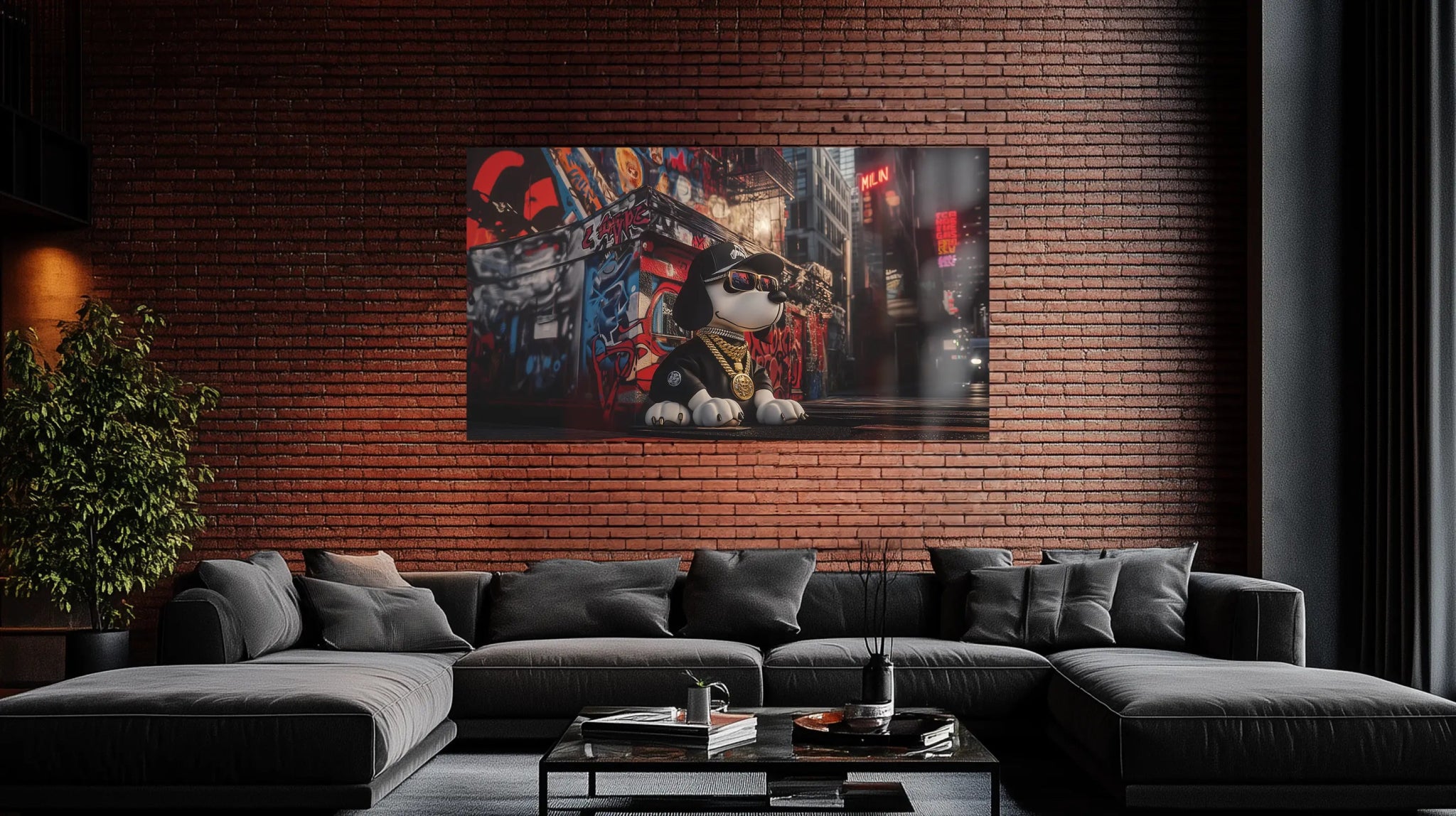 Street King – Urban Hip - Hop Power als dominanter Kunstdruck | Dein Wandbild - Dein Wandbild