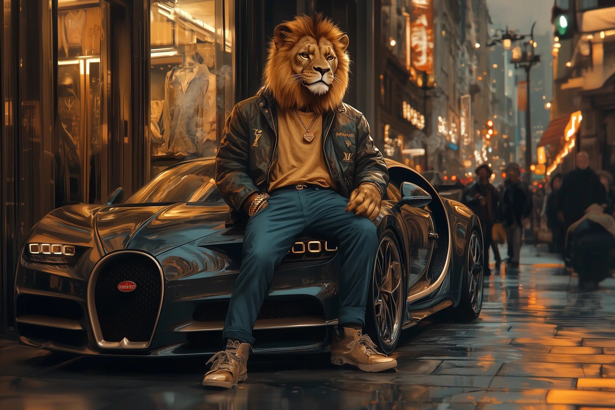 Street Monarch | Premium Wandbild - Dein Wandbild