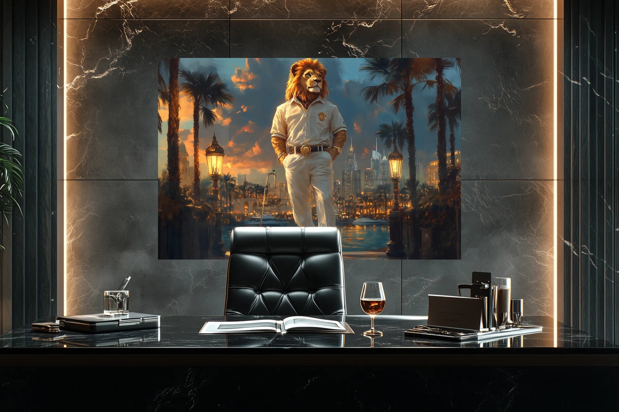 Sunset Sovereign | Premium Wandbild - Dein Wandbild